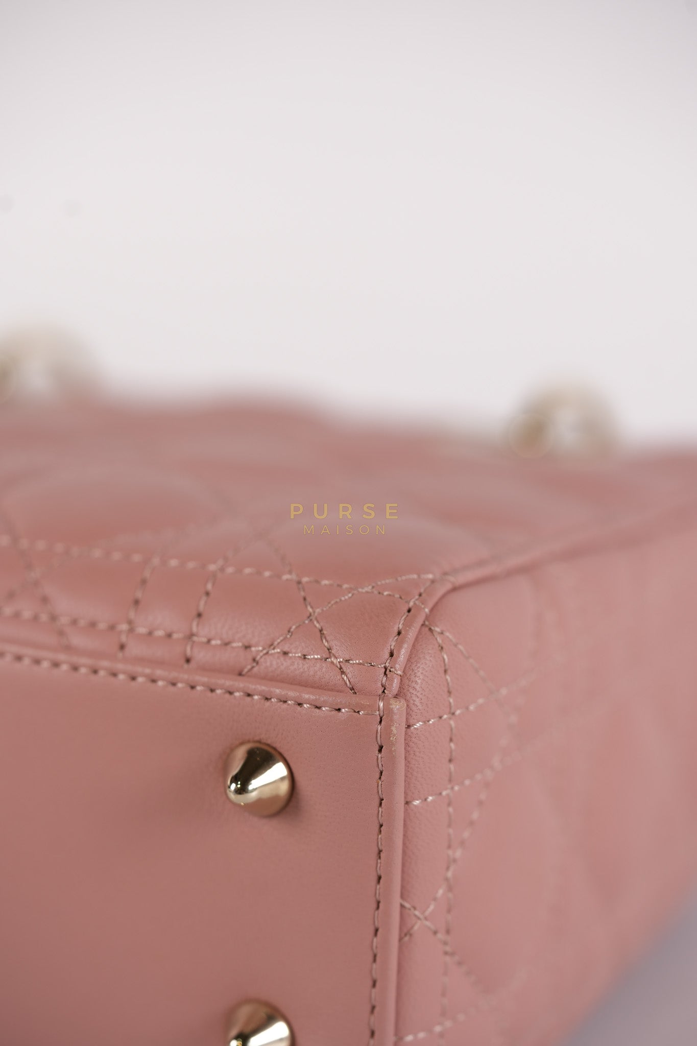 Lady Dior My ABCDior Small Pink Cannage in Lambskin Calfskin Leather