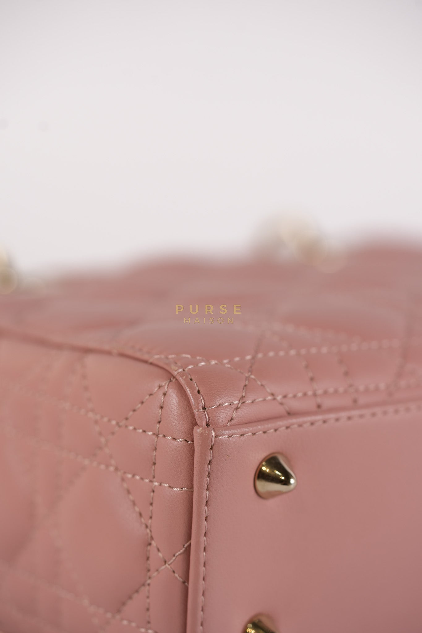 Lady Dior My ABCDior Small Pink Cannage in Lambskin Calfskin Leather