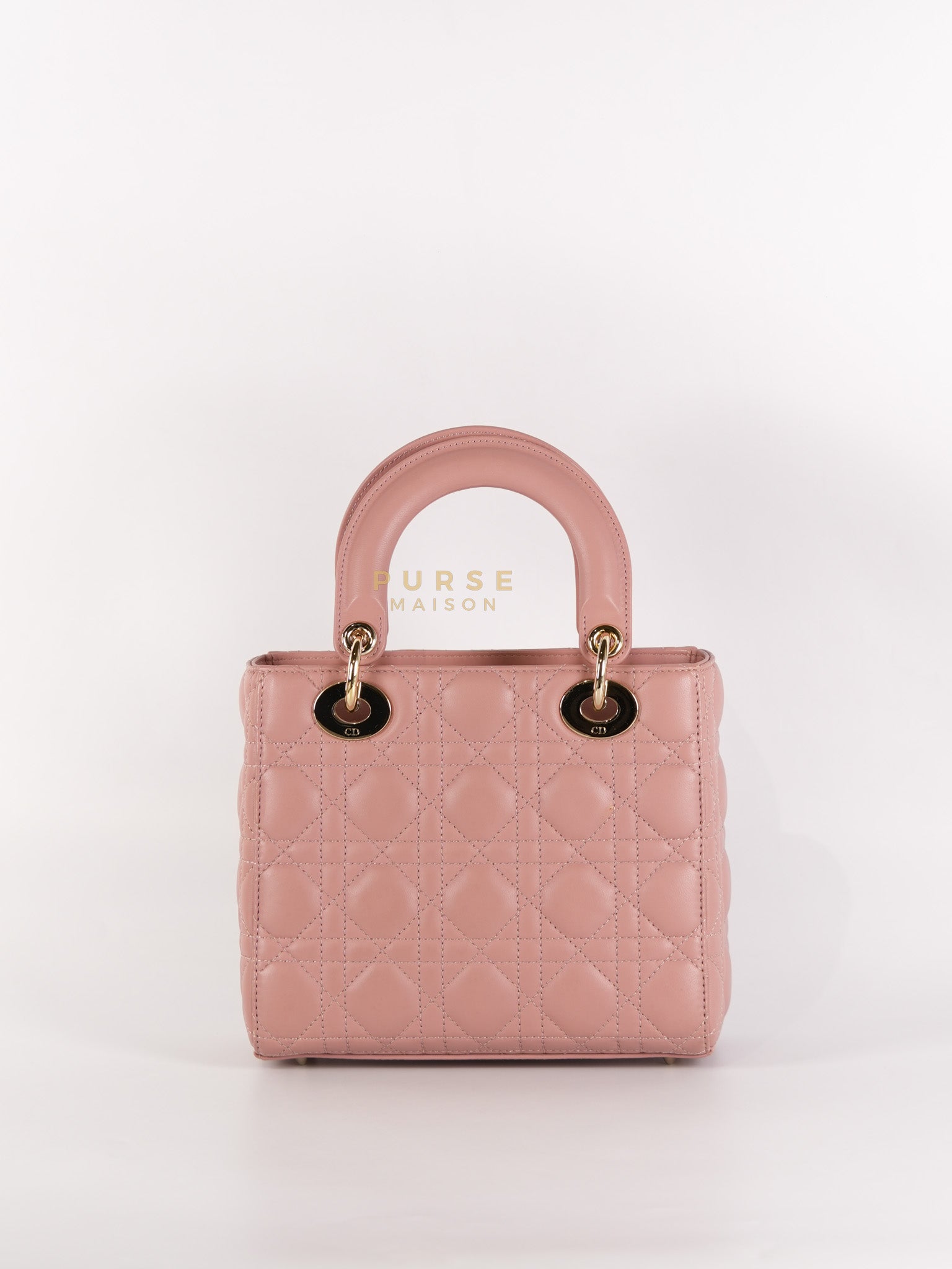 Lady Dior My ABCDior Small Pink Cannage in Lambskin Calfskin Leather