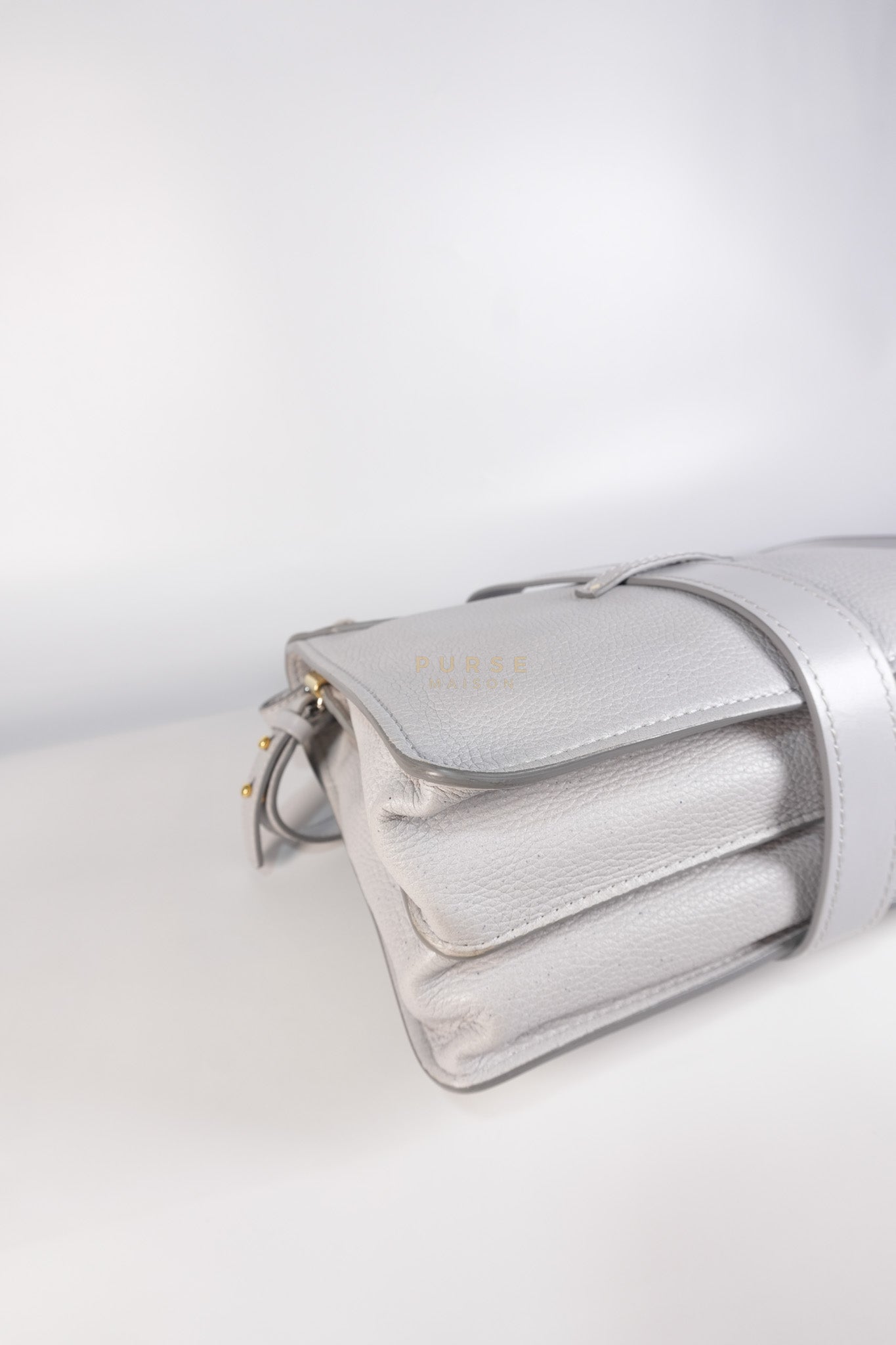 Aby Day Bag Small in Light Gray | Purse Maison Luxury Bags Shop