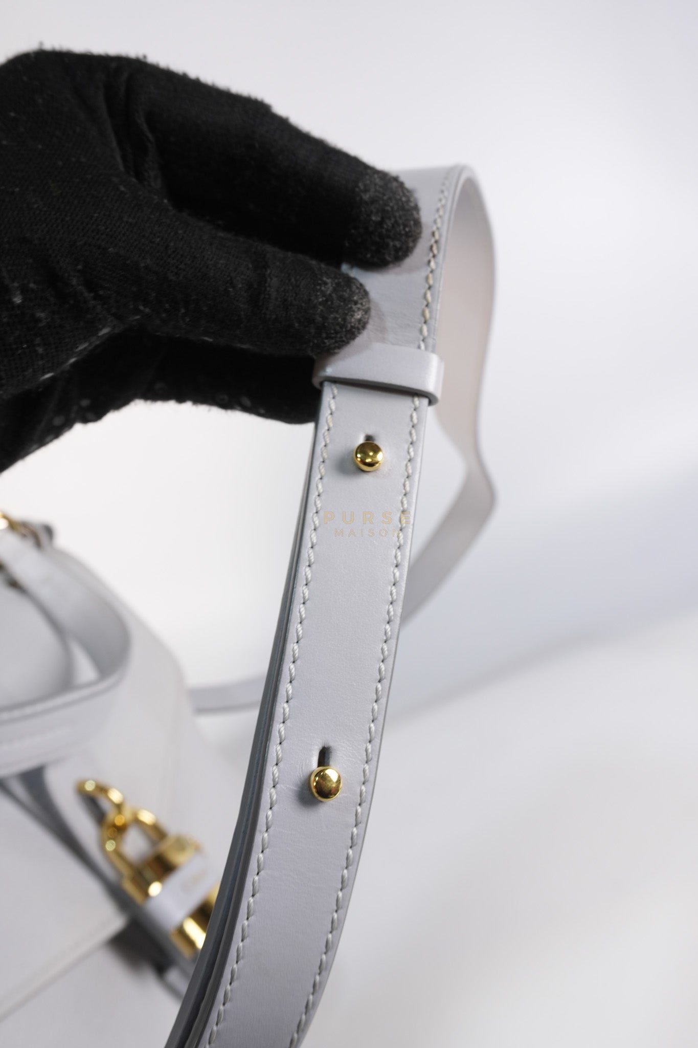 Aby Day Bag Small in Light Gray | Purse Maison Luxury Bags Shop