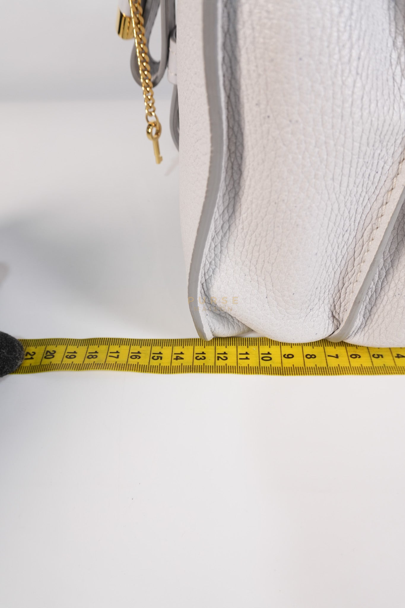 Aby Day Bag Small in Light Gray | Purse Maison Luxury Bags Shop