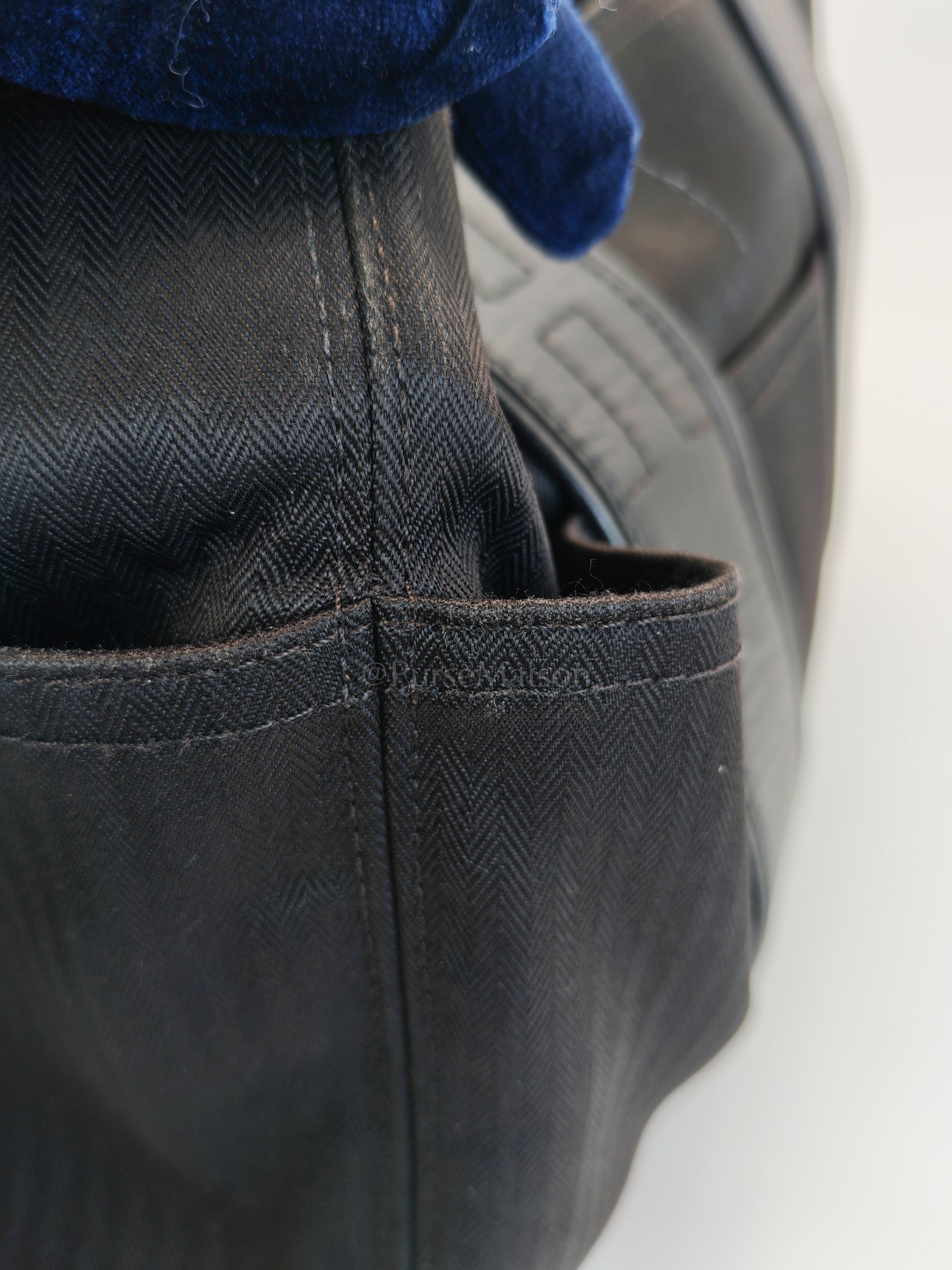 Acapulco PM in Black Canvas Vintage Handbag | Purse Maison Luxury Bags Shop