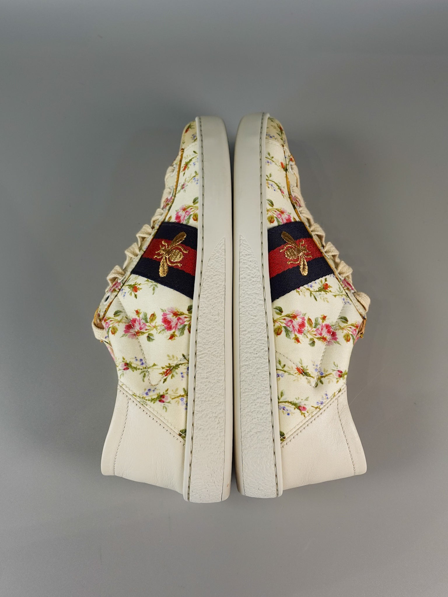 Ace Flora White Sneaker Size 38 EUR (24.5cm) | Purse Maison Luxury Bags Shop