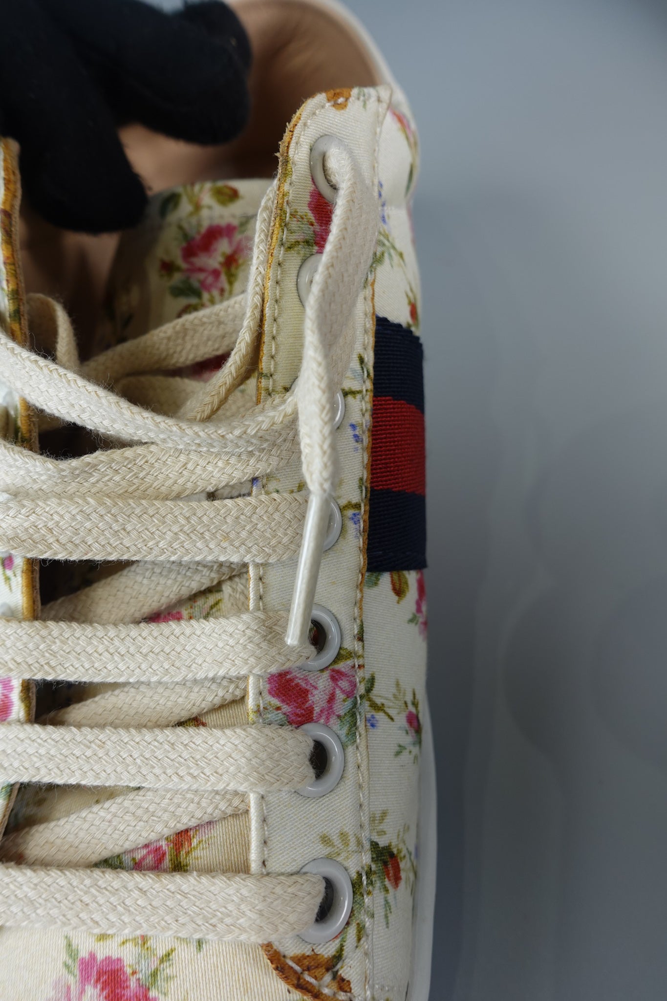 Ace Flora White Sneaker Size 38 EUR (24.5cm) | Purse Maison Luxury Bags Shop