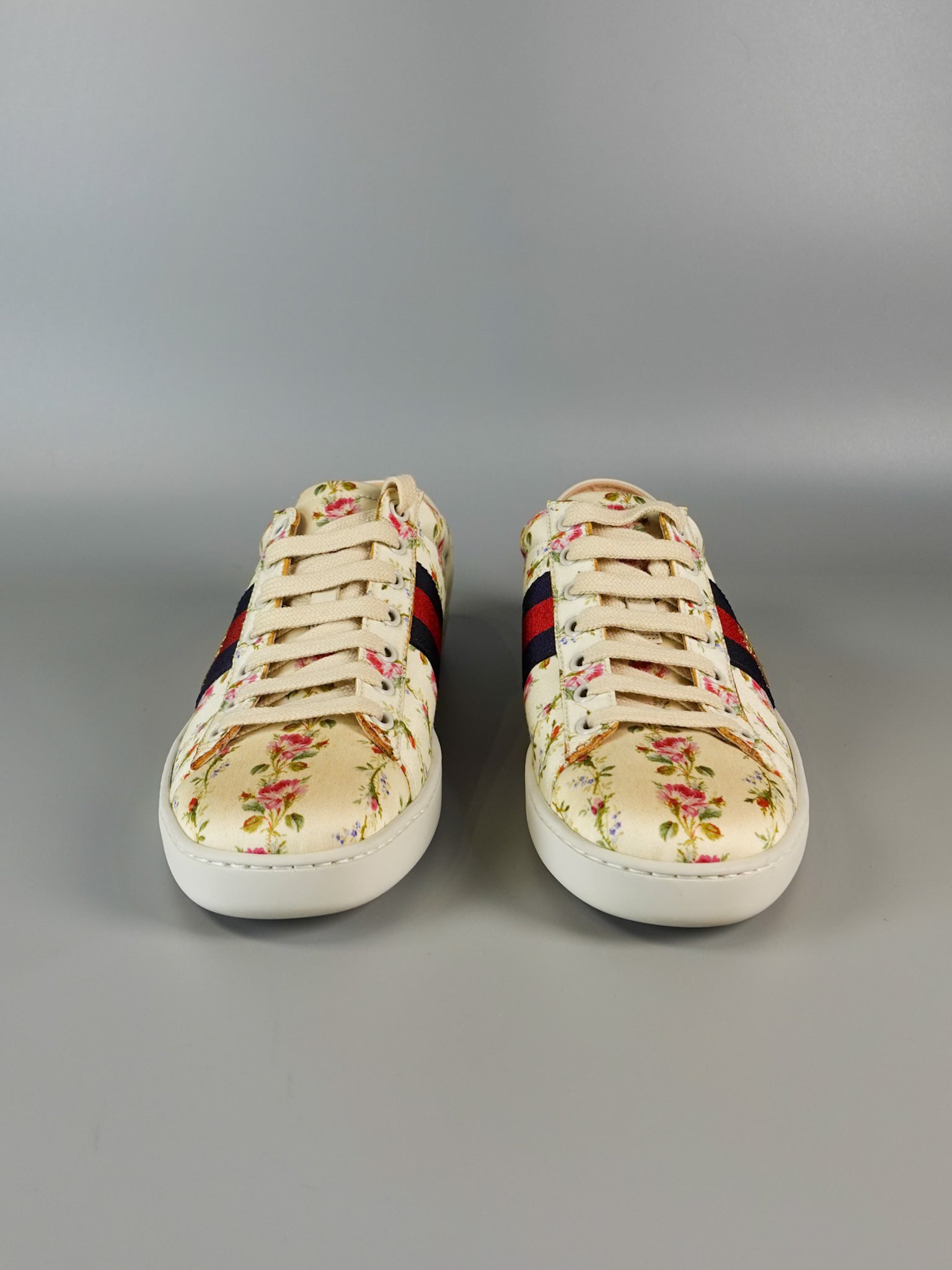 Ace Flora White Sneaker Size 38 EUR (24.5cm) | Purse Maison Luxury Bags Shop