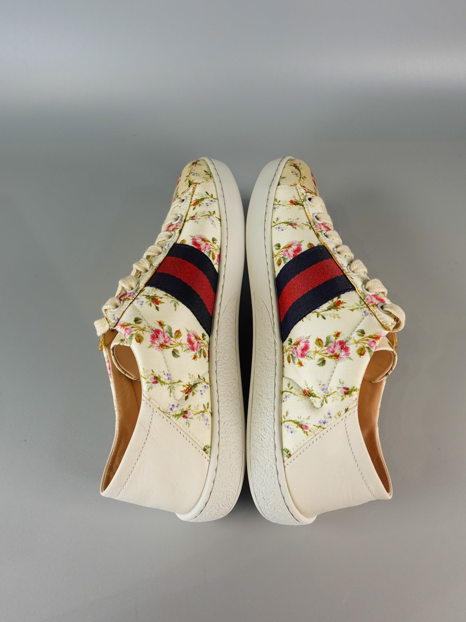 Ace Flora White Sneaker Size 38 EUR (24.5cm) | Purse Maison Luxury Bags Shop