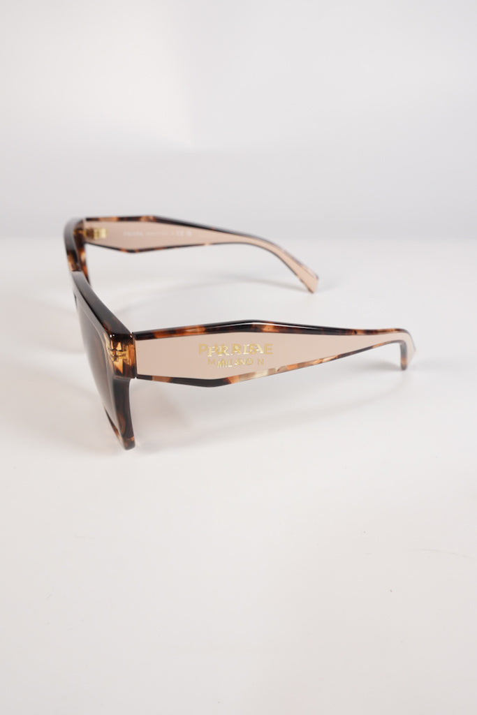 Acetate Square Sunglasses SPR 24Z in Tortoiseshell Beige | Purse Maison Luxury Bags Shop