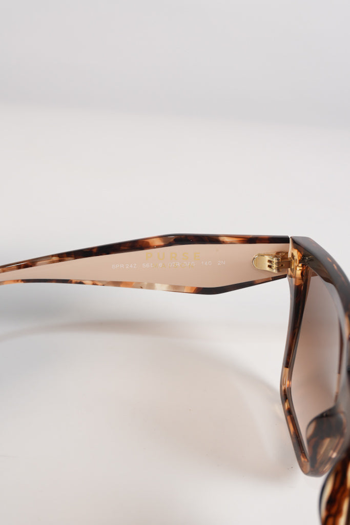 Acetate Square Sunglasses SPR 24Z in Tortoiseshell Beige | Purse Maison Luxury Bags Shop