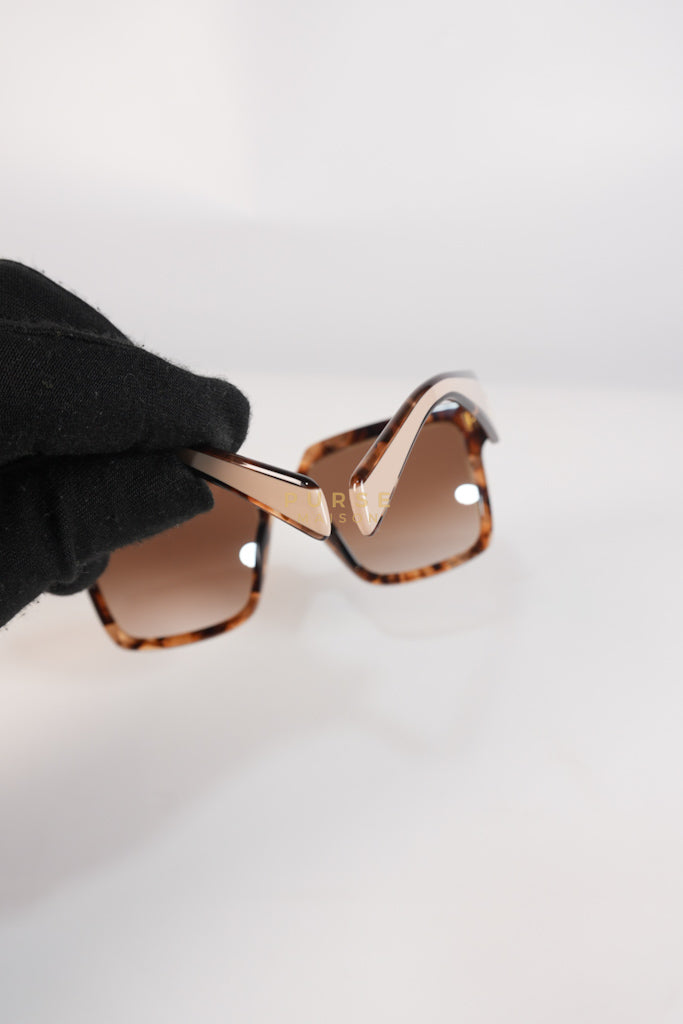 Acetate Square Sunglasses SPR 24Z in Tortoiseshell Beige | Purse Maison Luxury Bags Shop