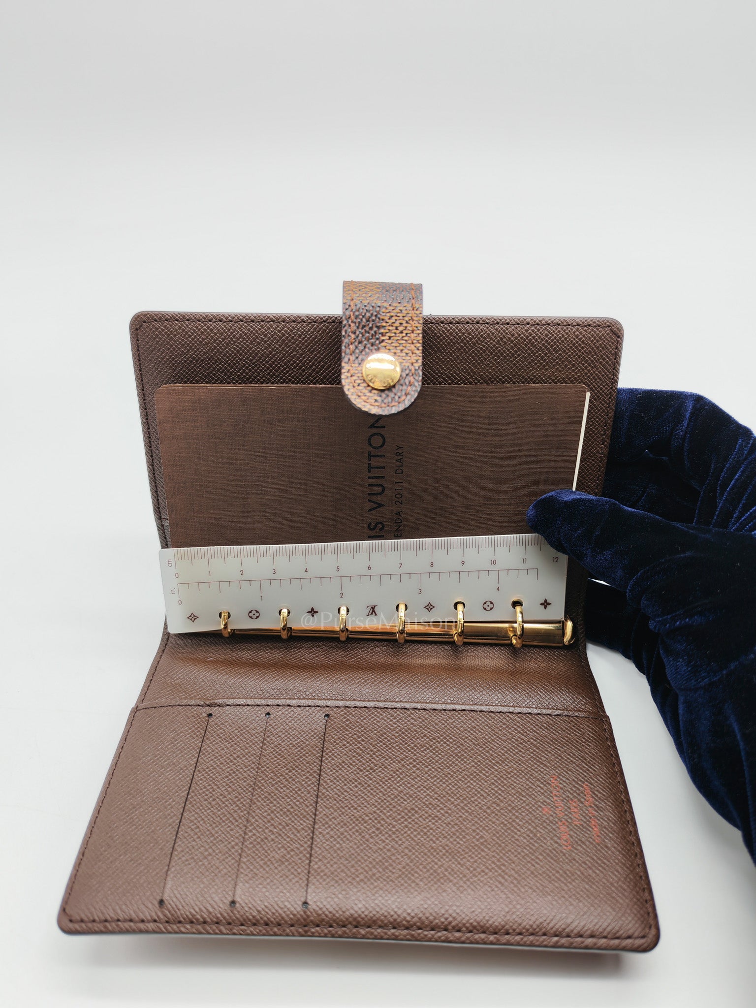 Agenda Planner Cover in Damier Ebene Canvas (Datecode: CA0073) | Purse Maison Luxury Bags Shop