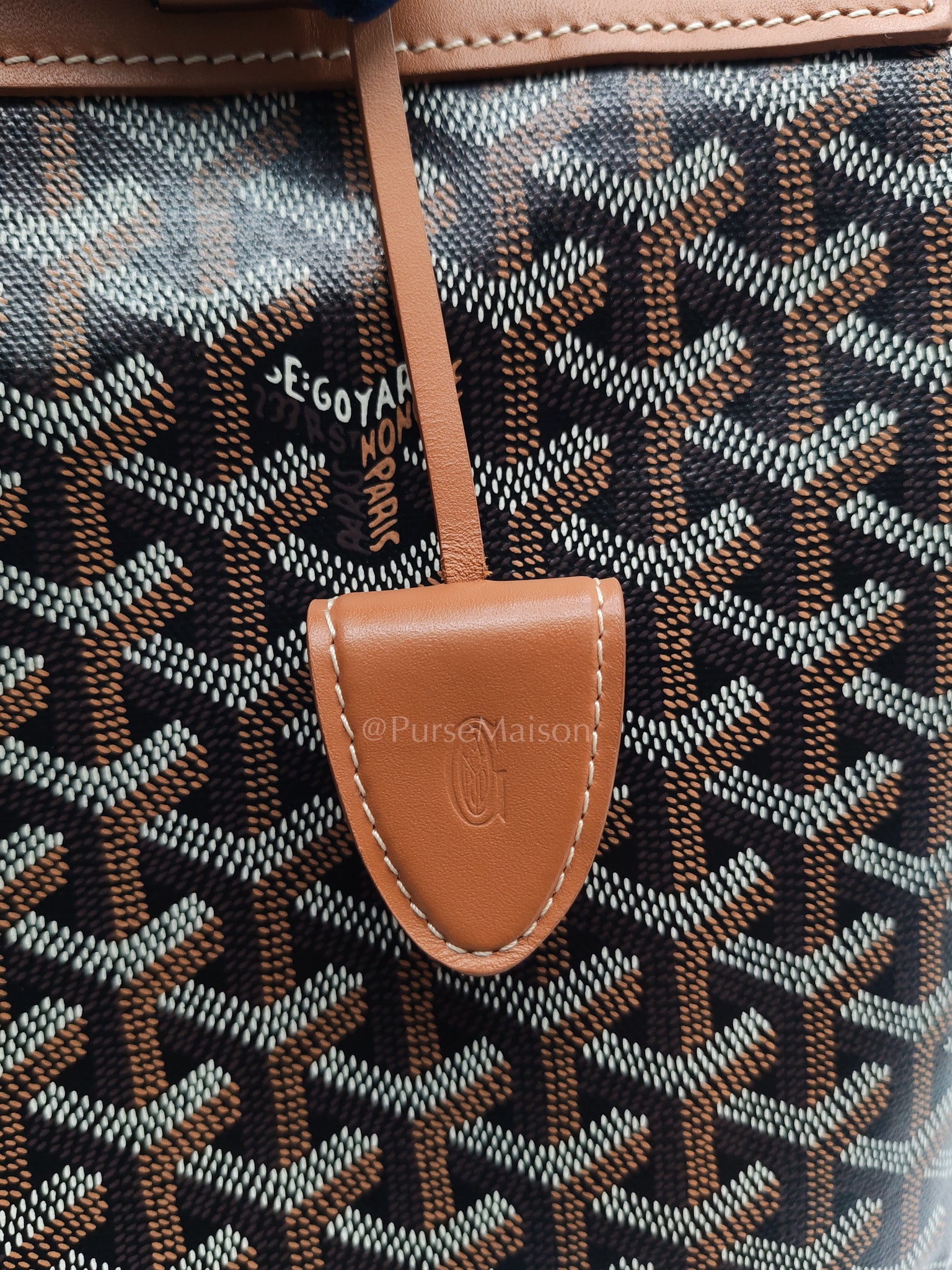 Bellechasse Blaude Tote Bag Pm in Tan Goyardine Canvas