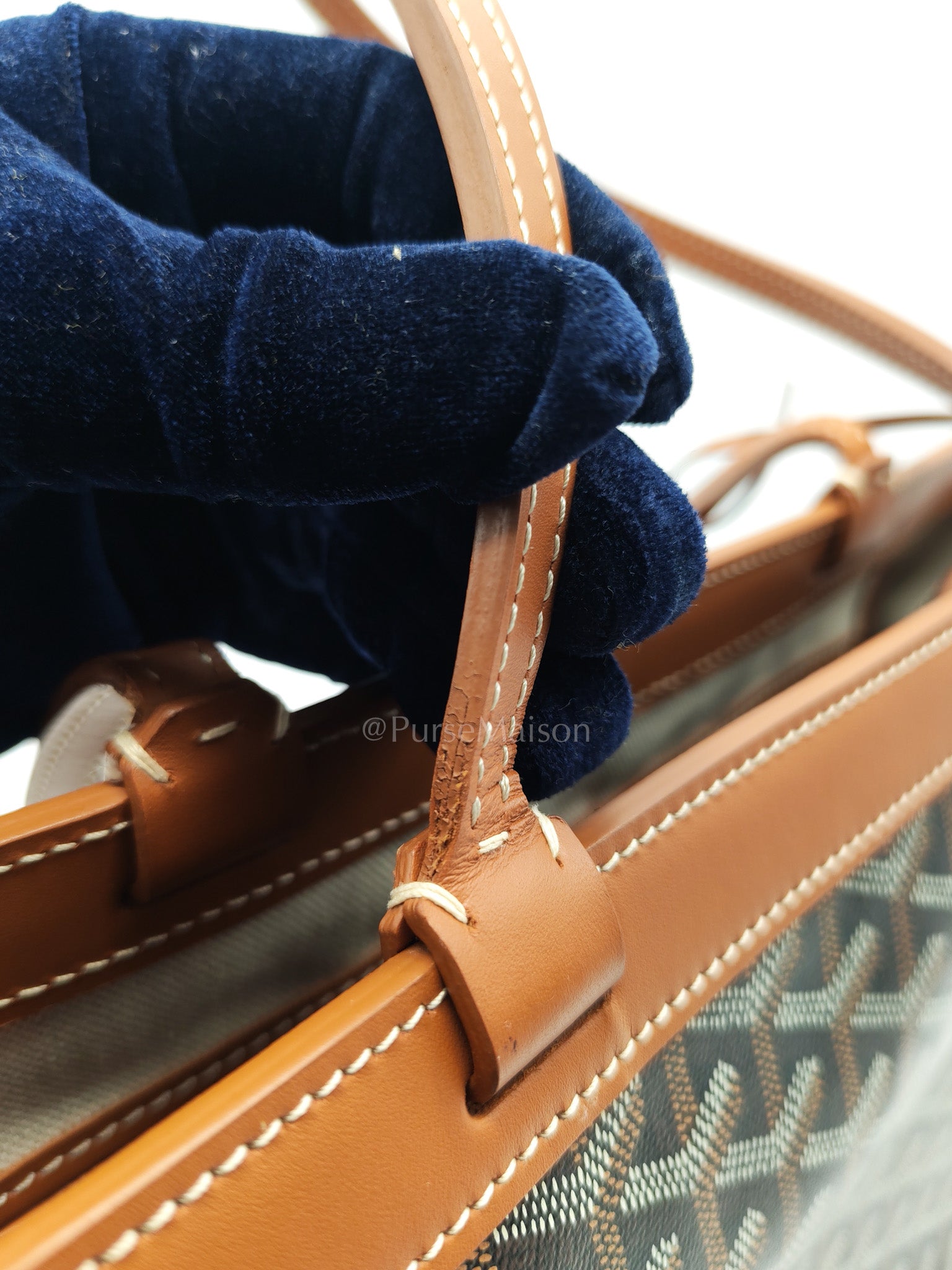 Bellechasse Blaude Tote Bag Pm in Tan Goyardine Canvas