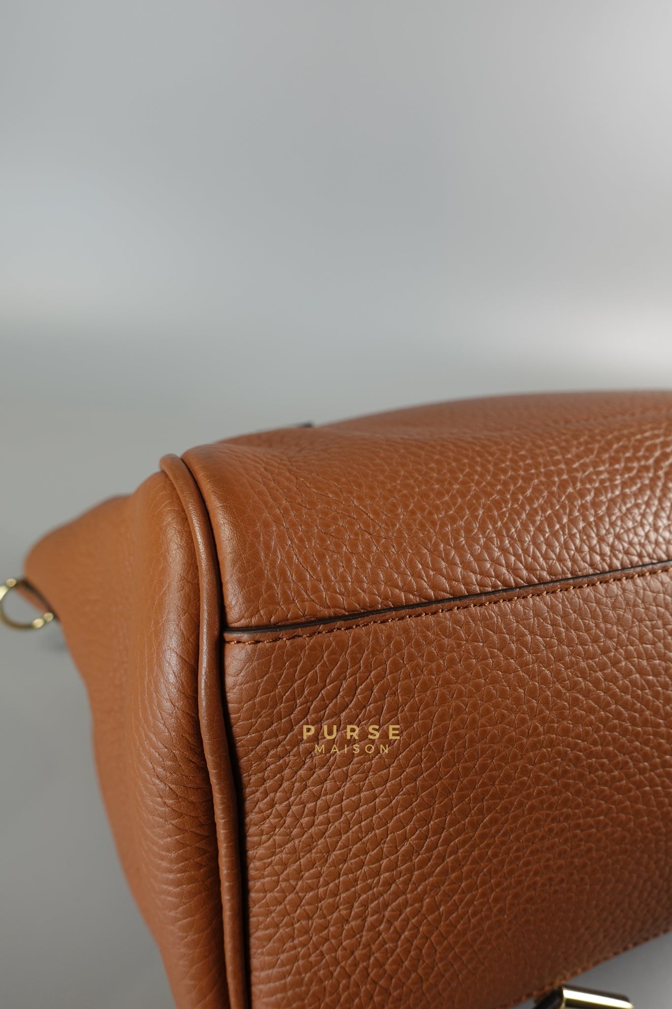 Alexa Bag in Chestnut Grain Leather Bag | Purse Maison Luxury Bags Shop