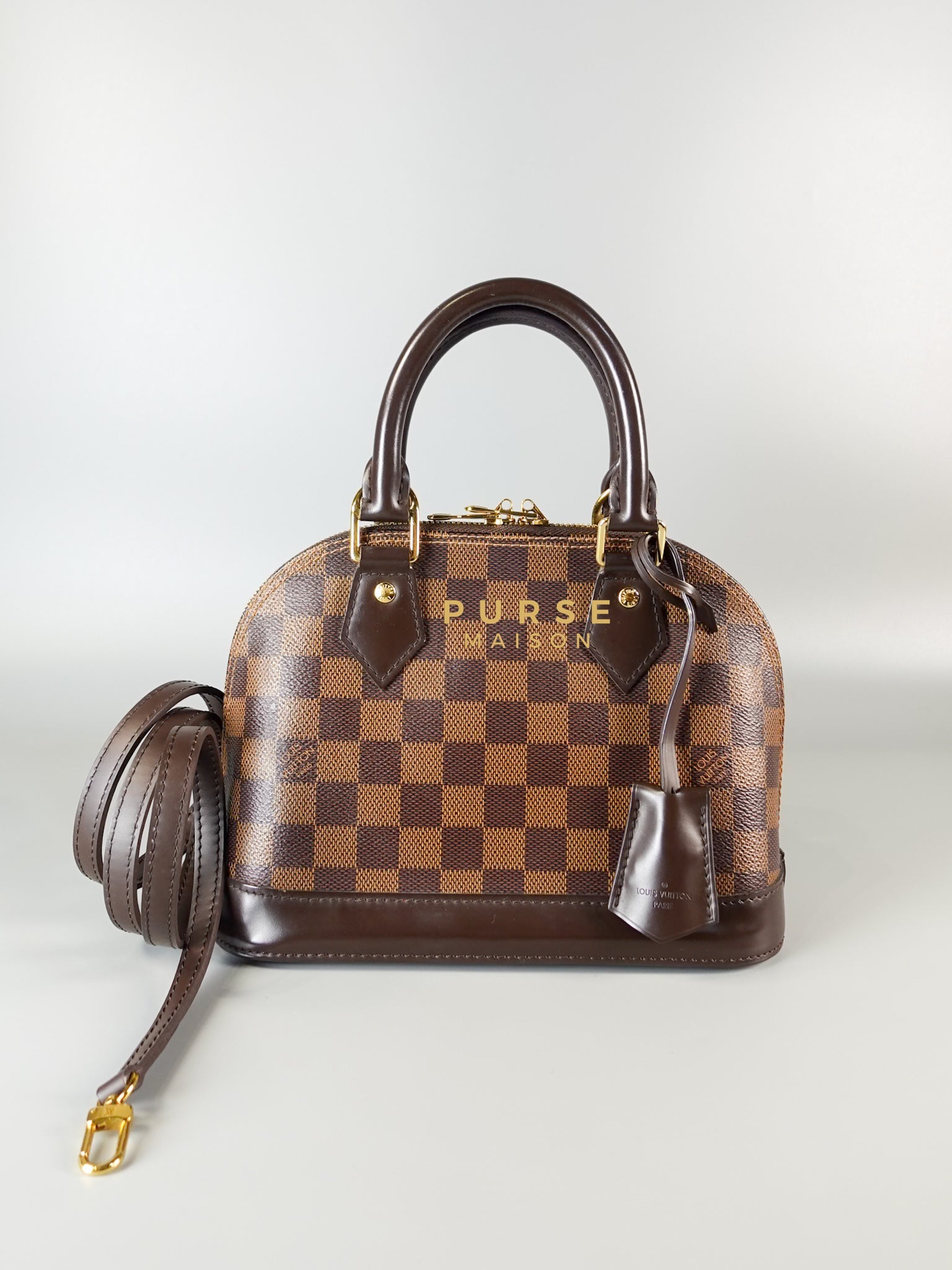 Alma BB Damier Ebene Canvas (Date Code: CT0169) | Purse Maison Luxury Bags Shop