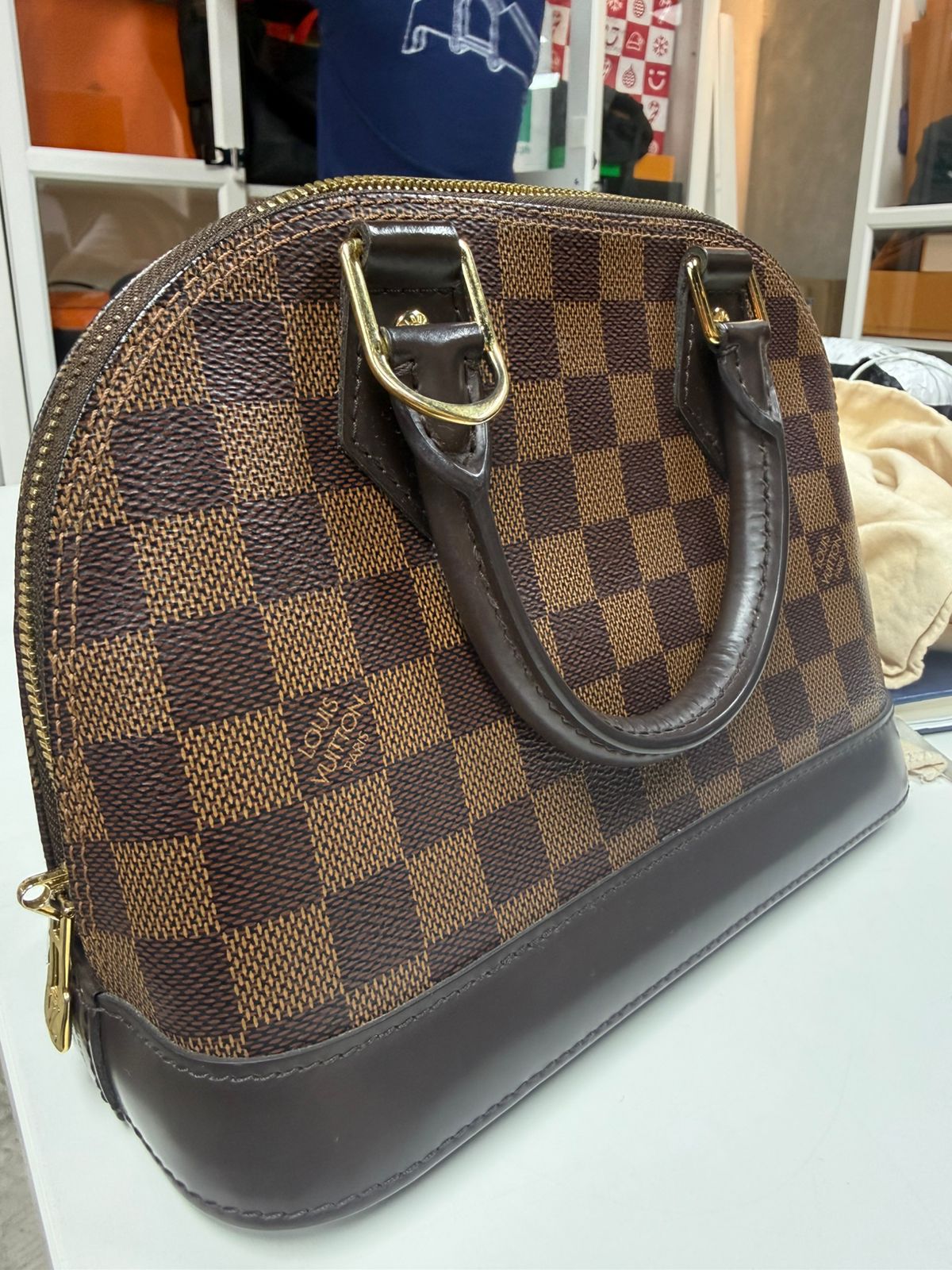 Alma BB Damier Ebene Canvas (year 2019) | Purse Maison Luxury Bags Shop