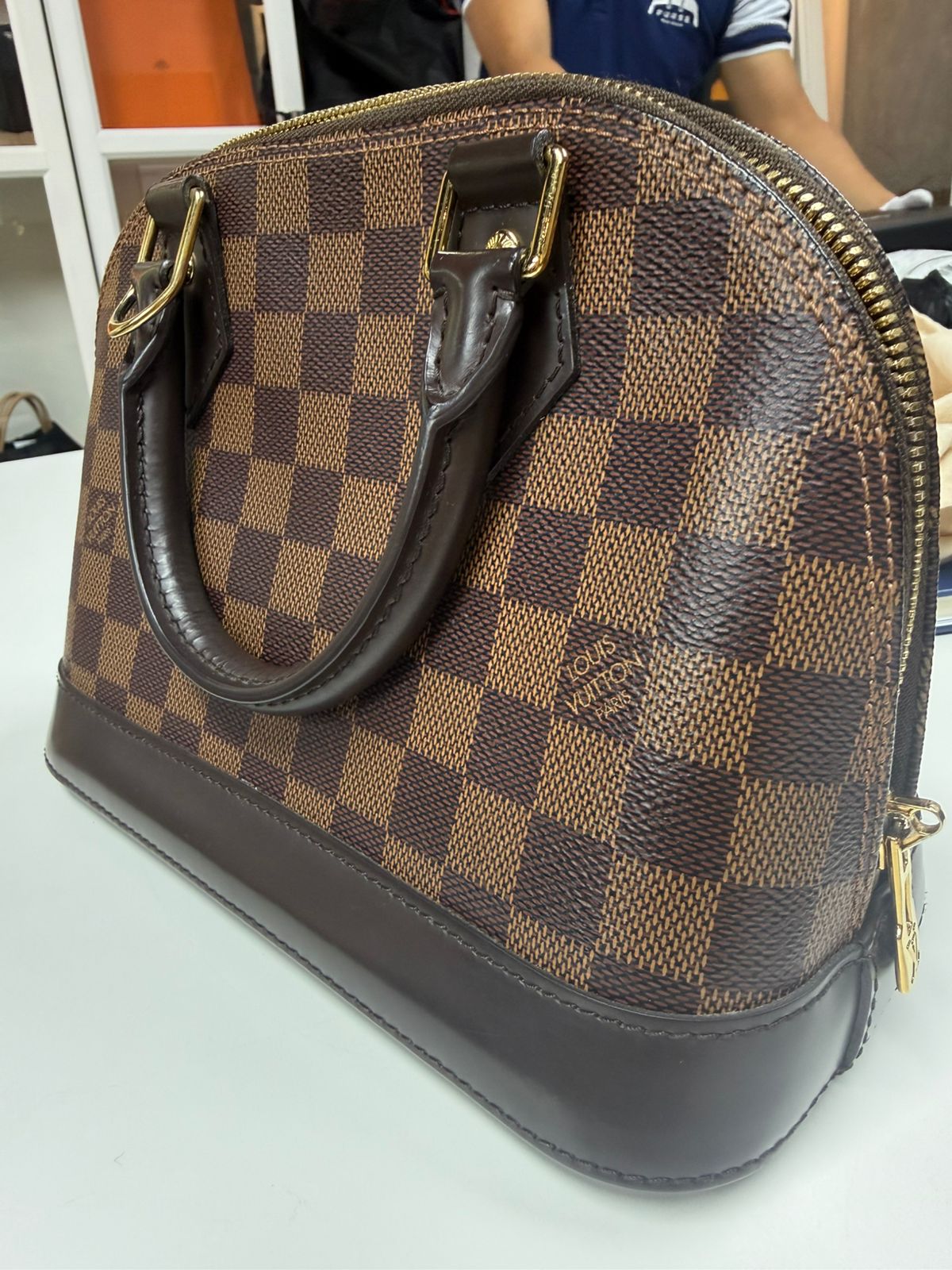 Alma BB Damier Ebene Canvas (year 2019) | Purse Maison Luxury Bags Shop