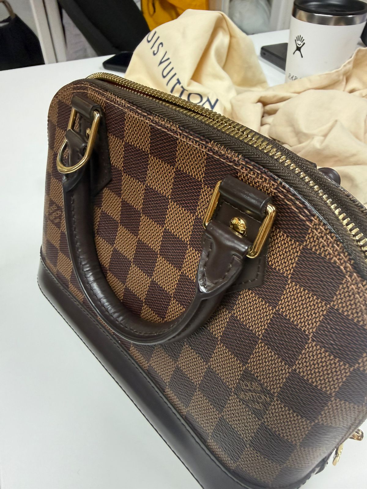 Alma BB Damier Ebene Canvas (year 2019) | Purse Maison Luxury Bags Shop