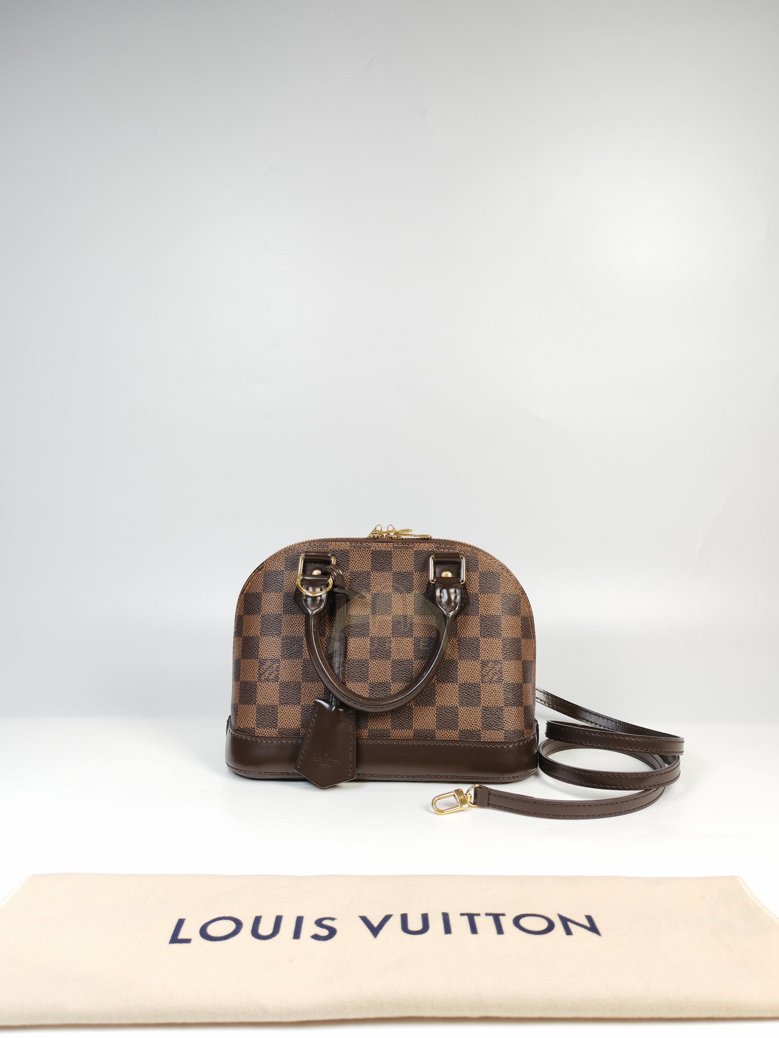 Alma BB in Damier Ebene Canvas (Date code: AA1168) | Purse Maison Luxury Bags Shop
