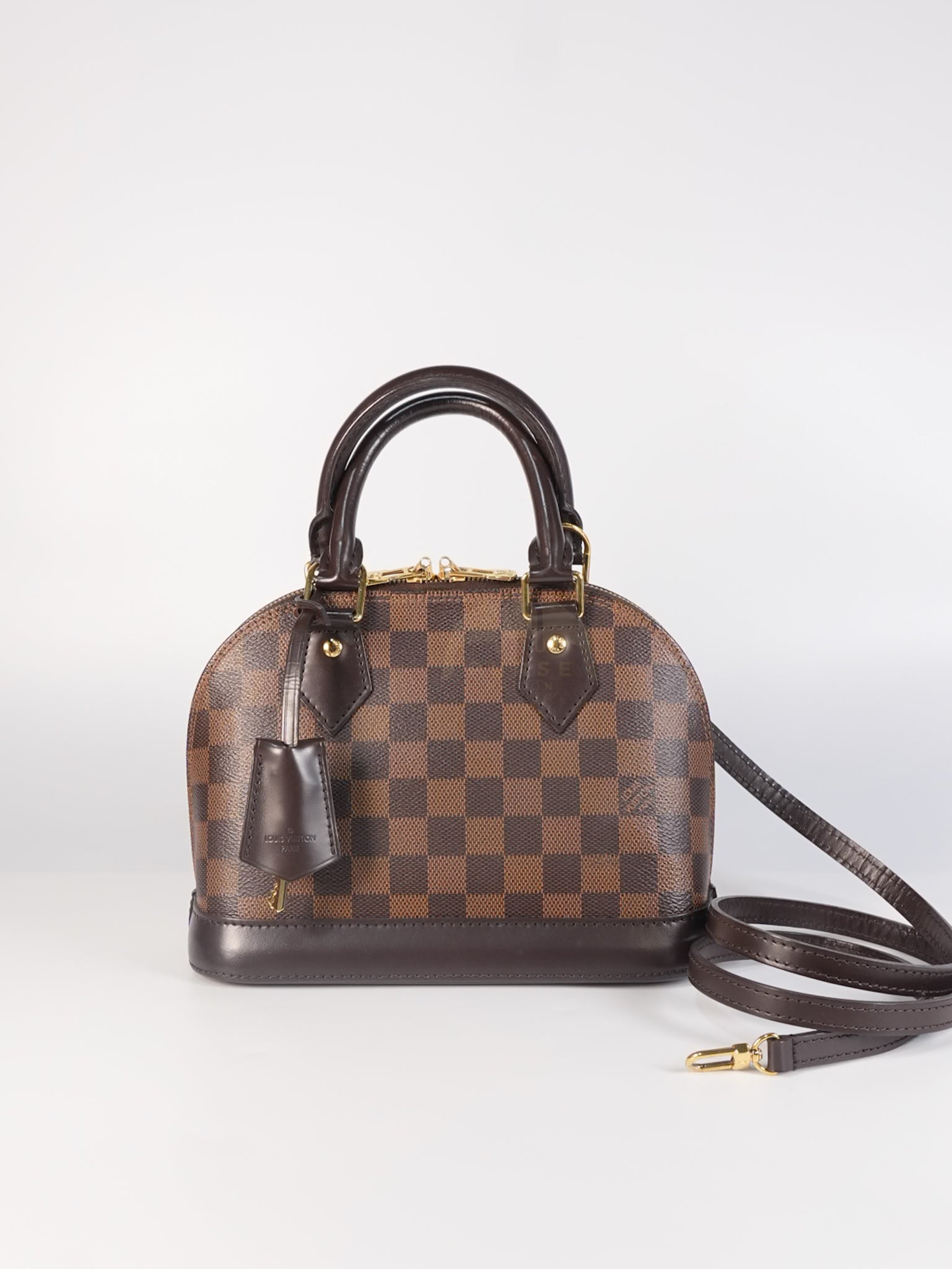 Alma BB in Damier Ebene Canvas (Date Code: AR0147) | Purse Maison Luxury Bags Shop