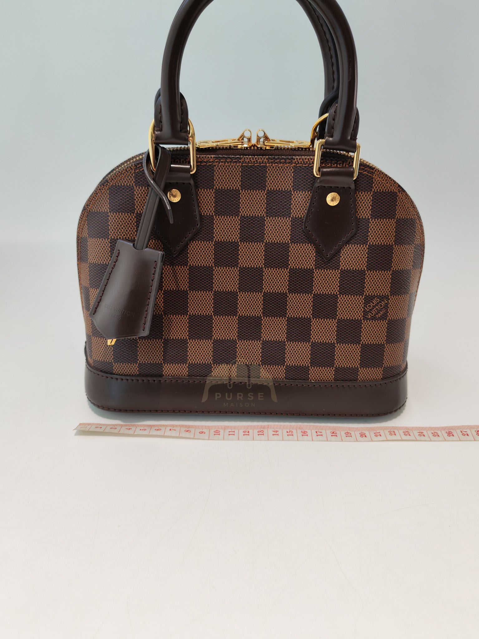 Alma BB in Damier Ebene Canvas (Date code: AR4108) | Purse Maison Luxury Bags Shop