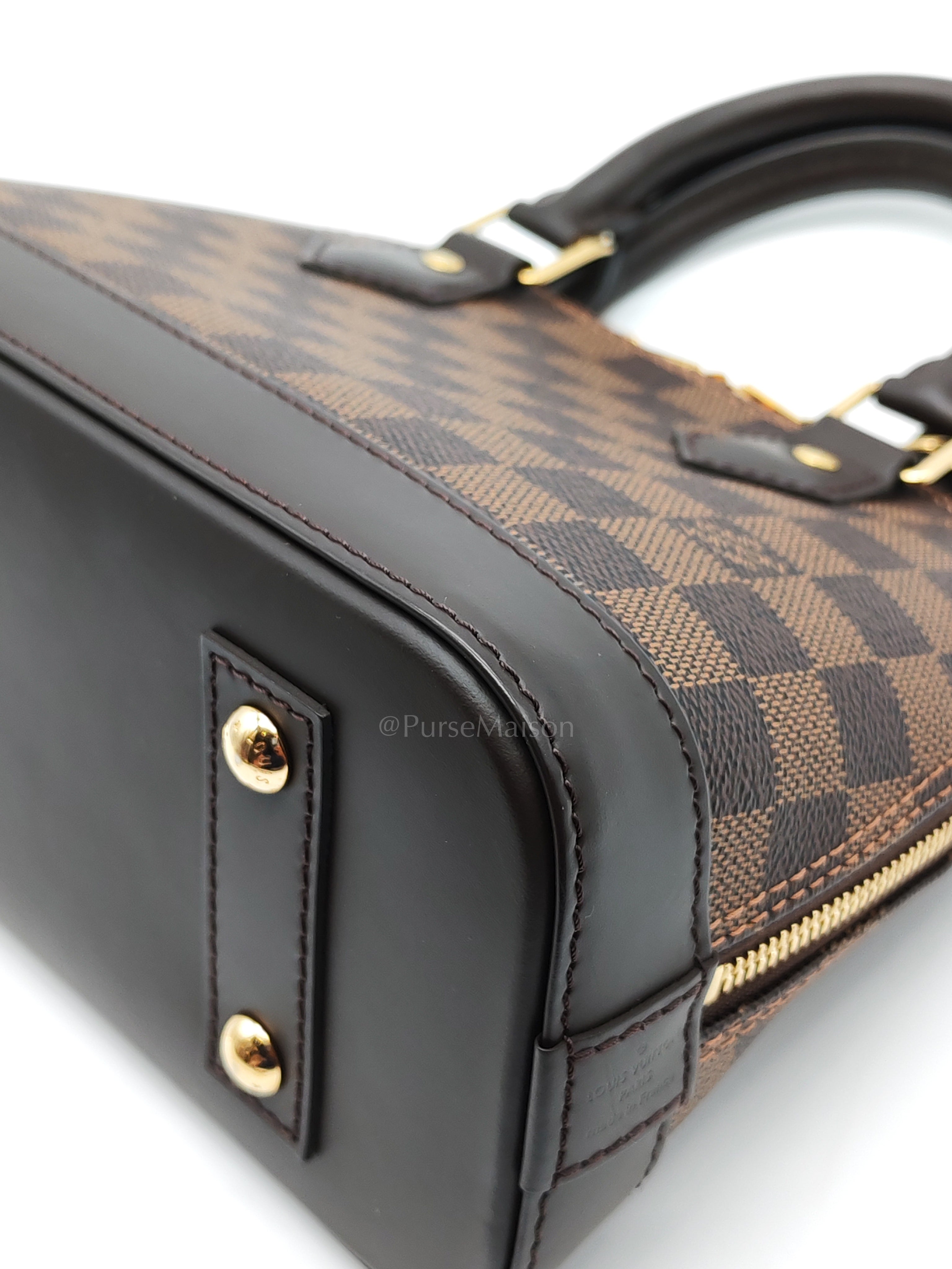 Alma BB in Damier Ebene Canvas (Microchip) | Purse Maison Luxury Bags Shop