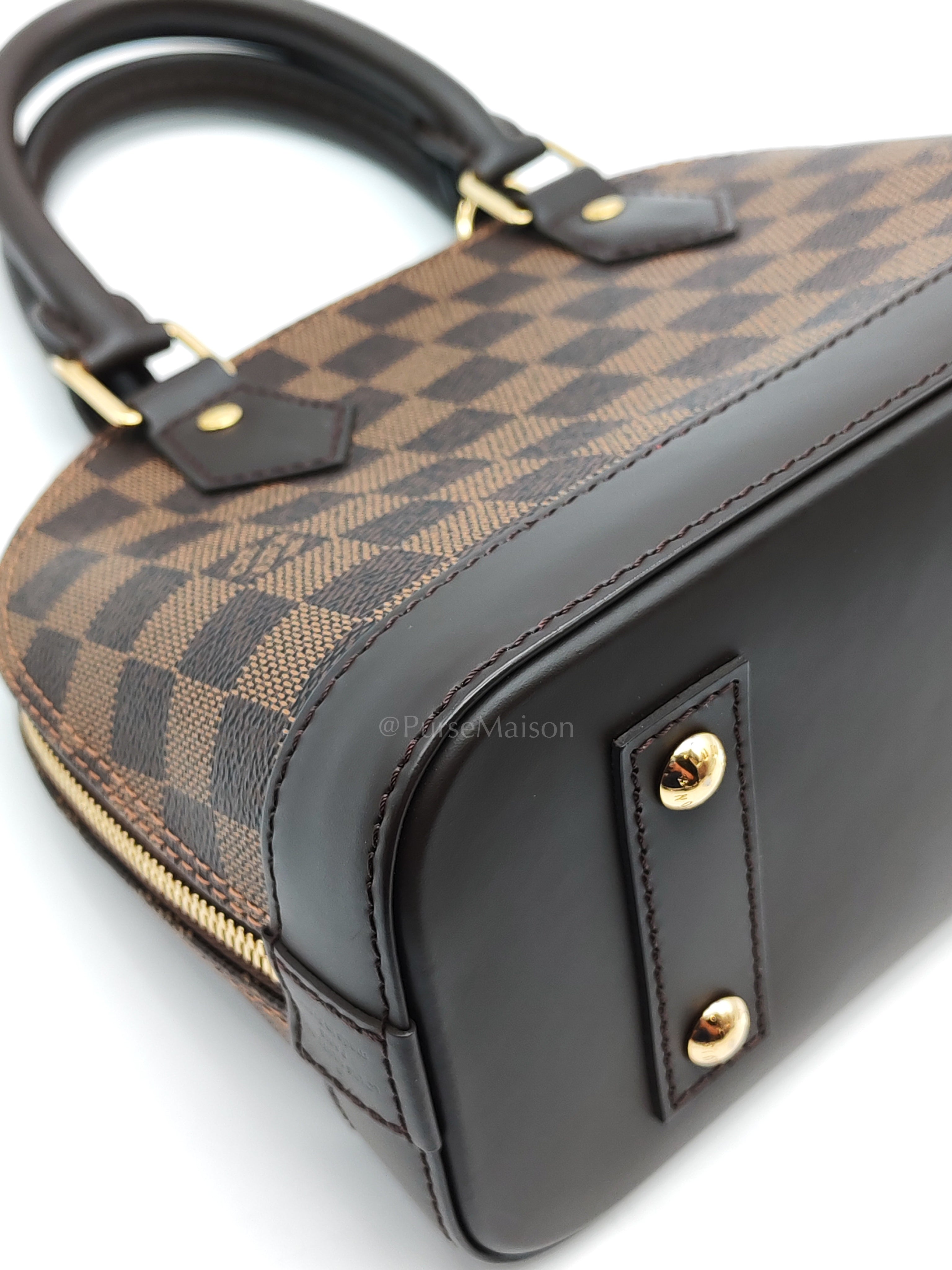 Alma BB in Damier Ebene Canvas (Microchip) | Purse Maison Luxury Bags Shop