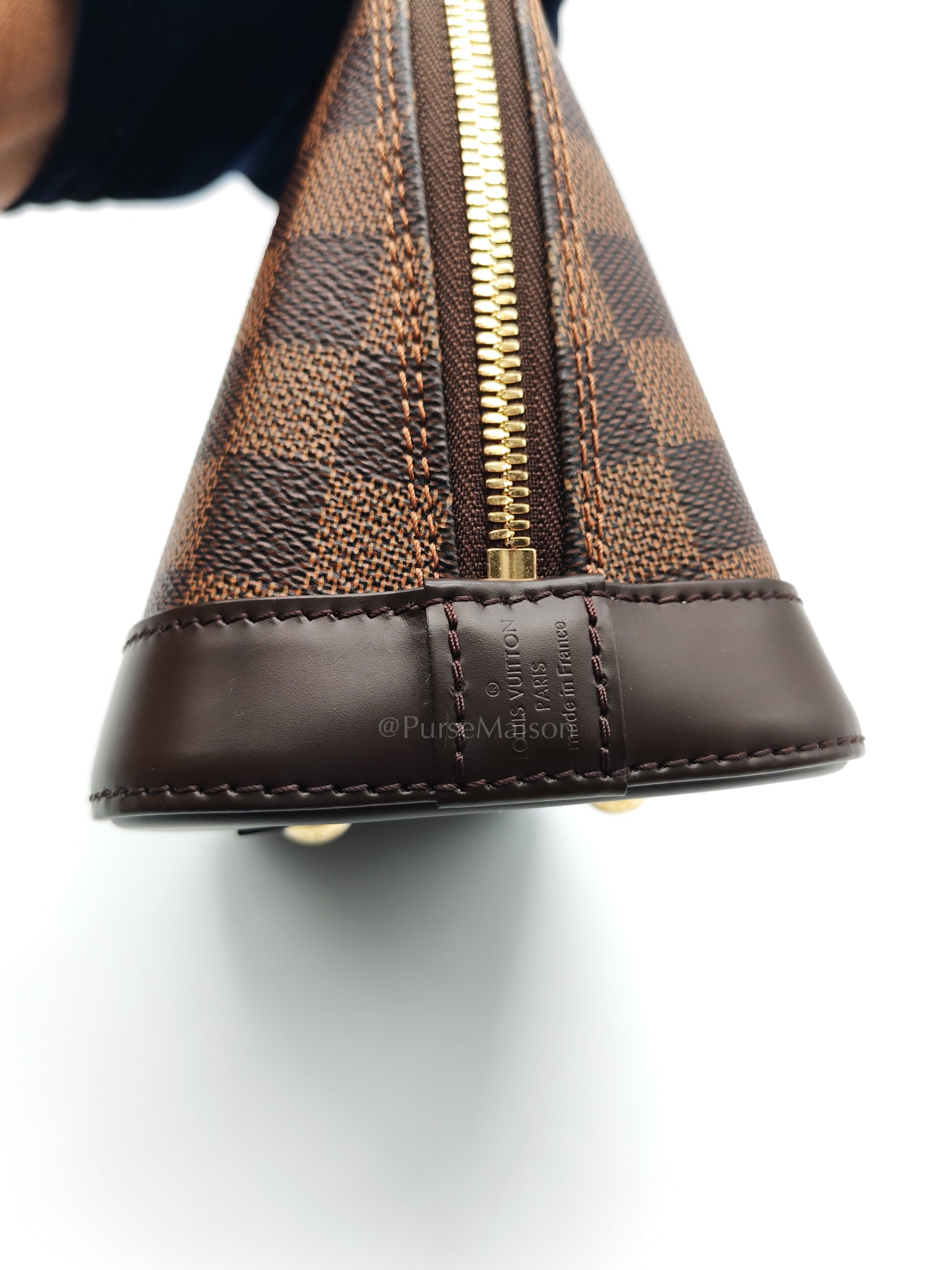 Alma BB in Damier Ebene Canvas (Microchip) | Purse Maison Luxury Bags Shop