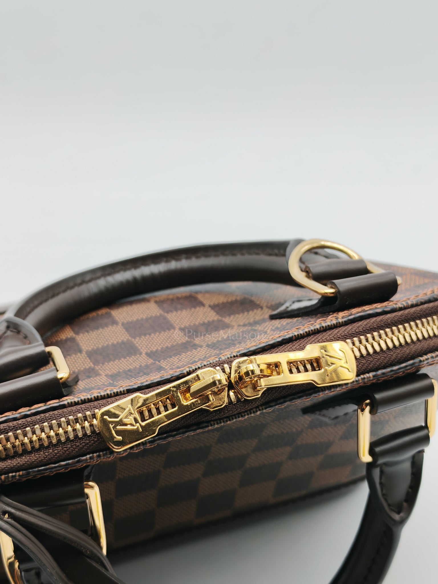 Alma BB in Damier Ebene Canvas (Microchip) | Purse Maison Luxury Bags Shop