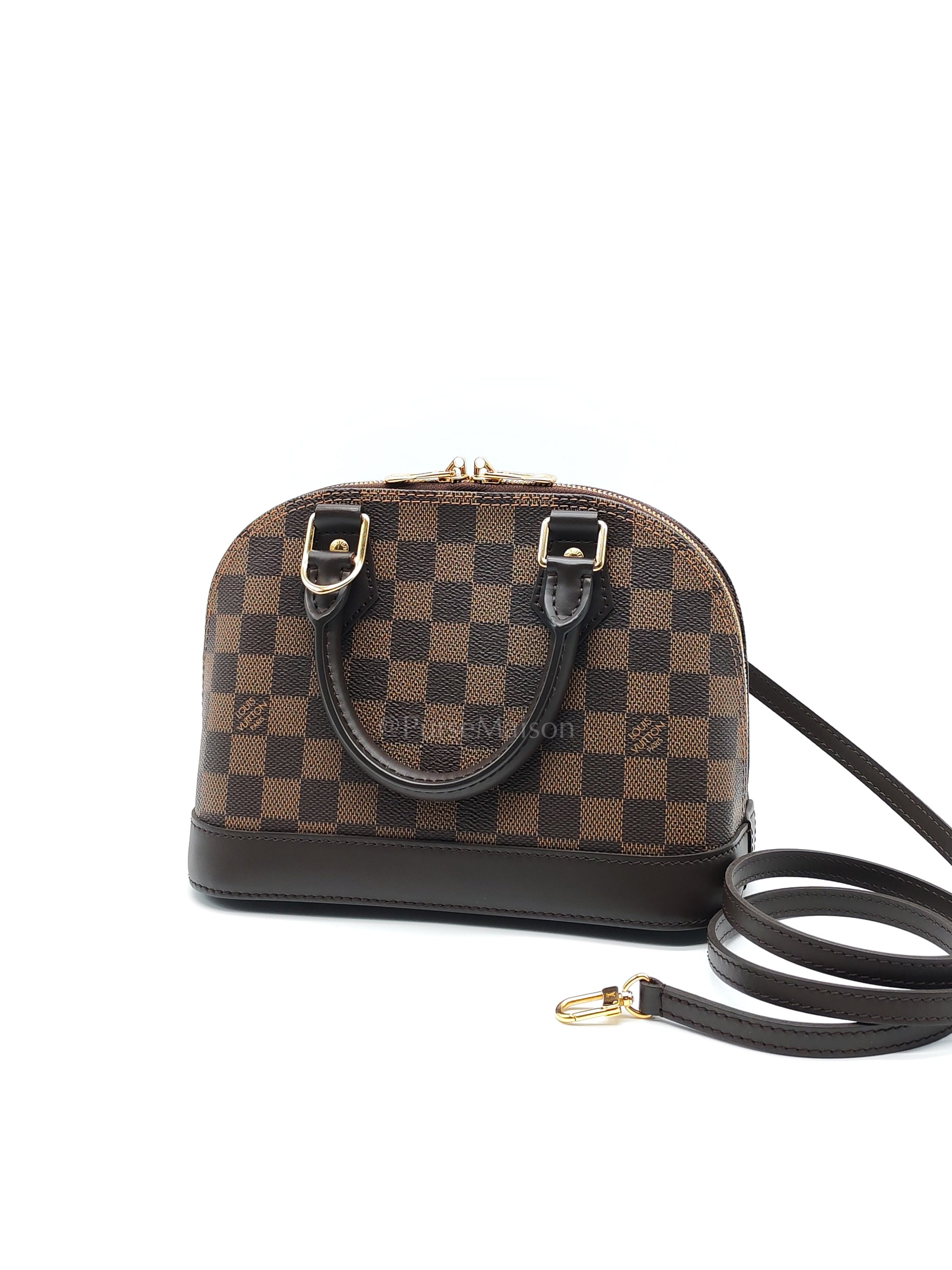 Alma BB in Damier Ebene Canvas (Microchip) | Purse Maison Luxury Bags Shop
