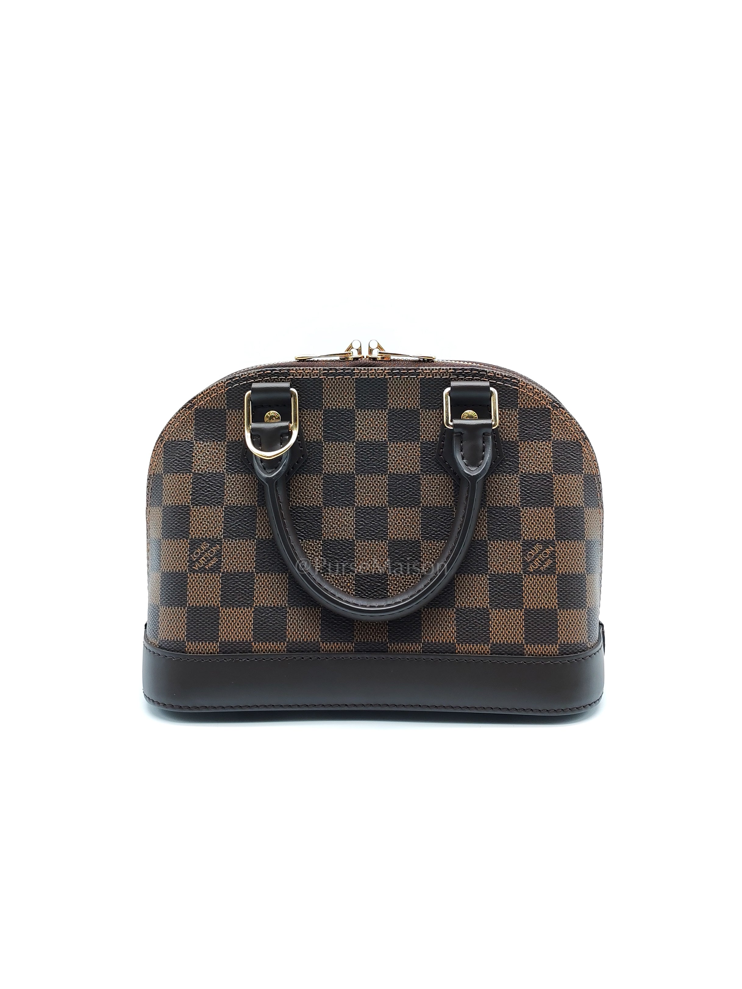 Alma BB in Damier Ebene Canvas (Microchip) | Purse Maison Luxury Bags Shop