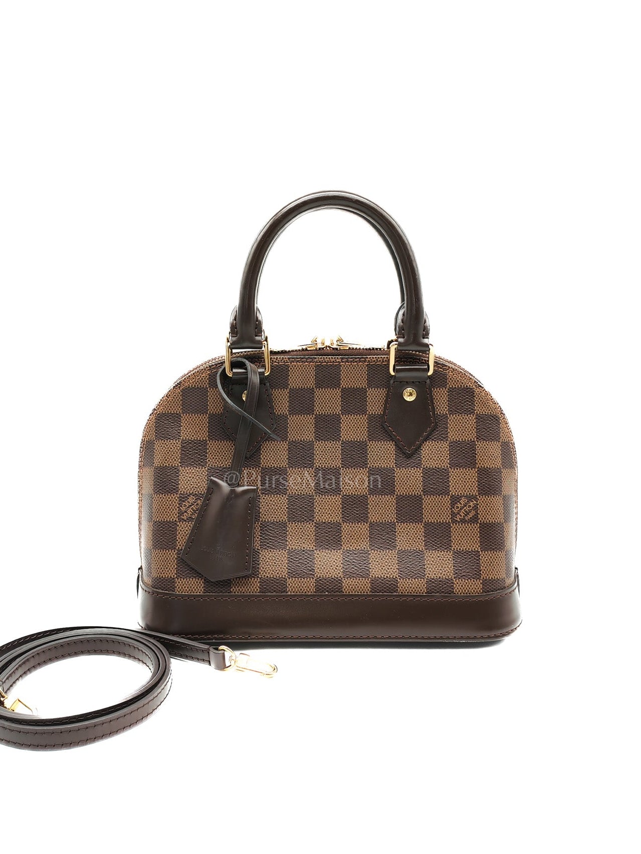 Alma BB in Damier Ebene Canvas (Microchip) | Purse Maison Luxury Bags Shop