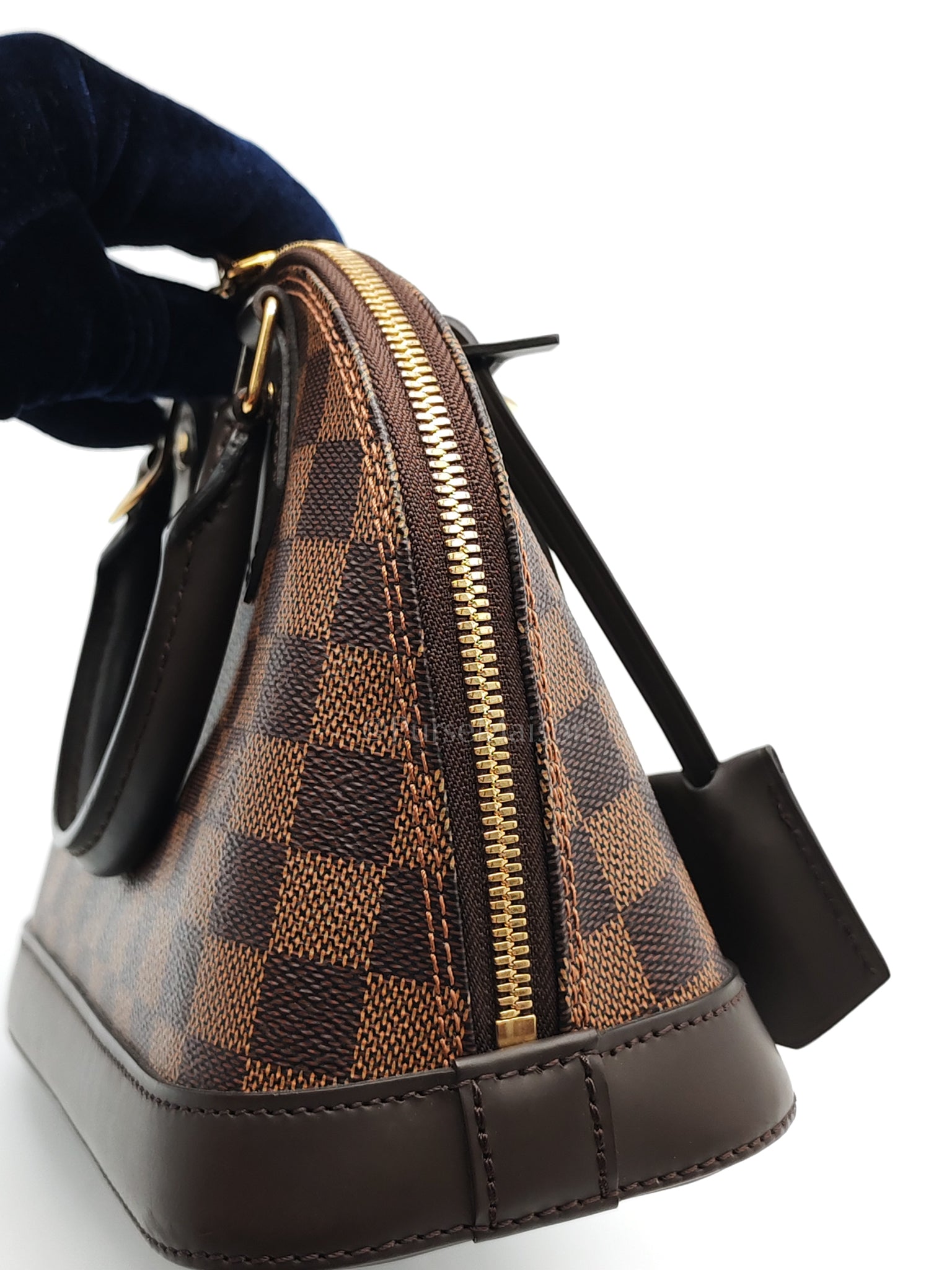 Alma BB in Damier Ebene Canvas Shoulder Bag (Date Code: AR3189) | Purse Maison Luxury Bags Shop