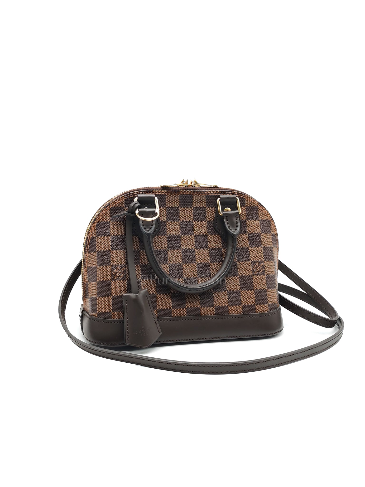 Alma BB in Damier Ebene Canvas Shoulder Bag (Date Code: AR3189) | Purse Maison Luxury Bags Shop