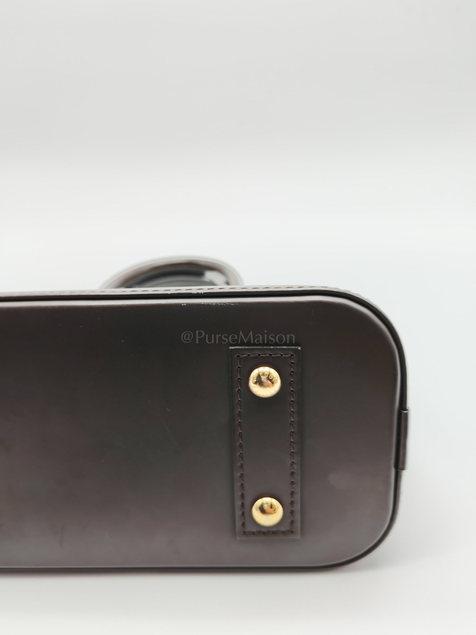 Alma BB in Damier Ebene Canvas Shoulder Bag (Microchip) | Purse Maison Luxury Bags Shop