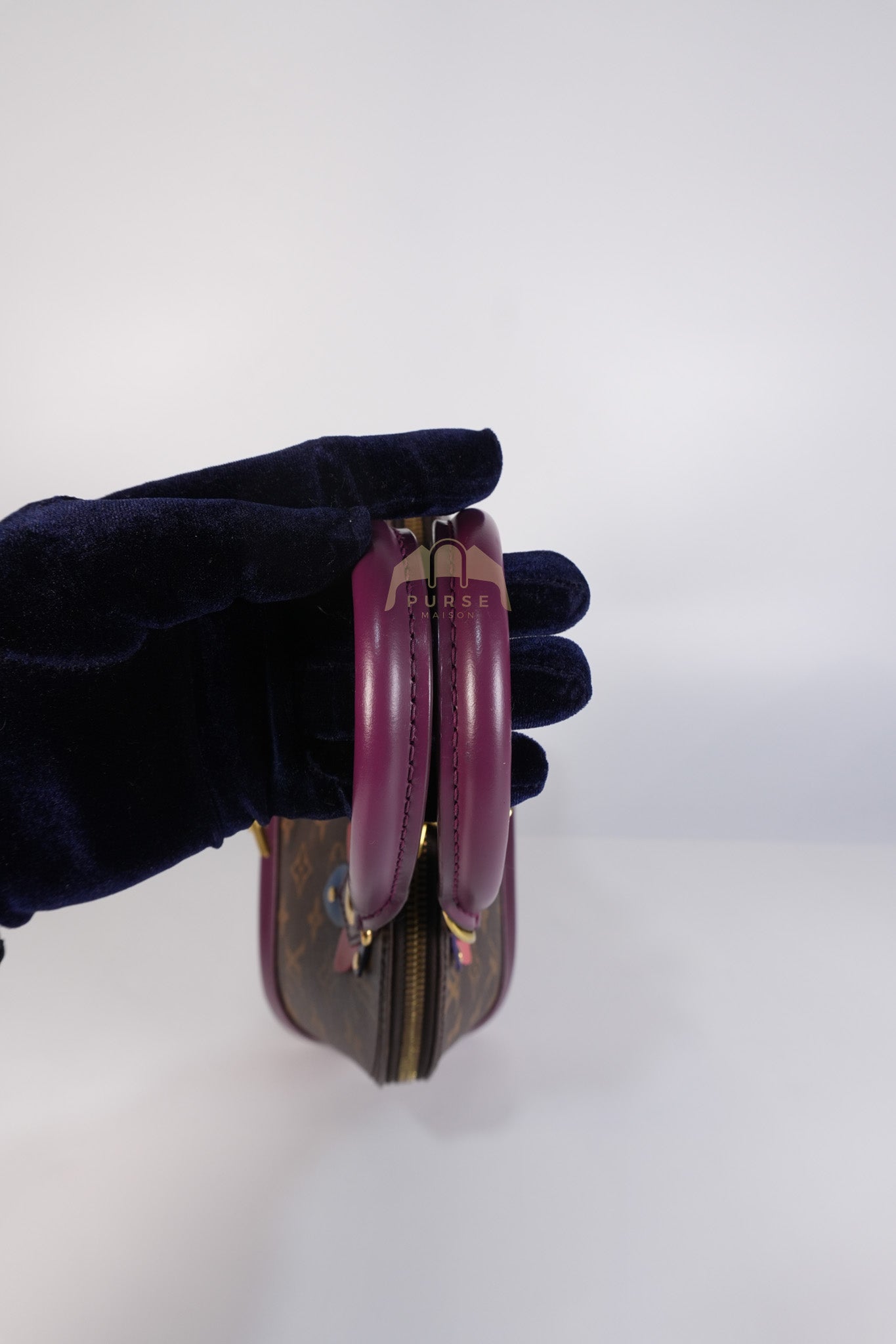 Alma BB in Magenta Monogram Canvas Totem & Gold Hardware (Date Code: FL2165) | Purse Maison Luxury Bags Shop