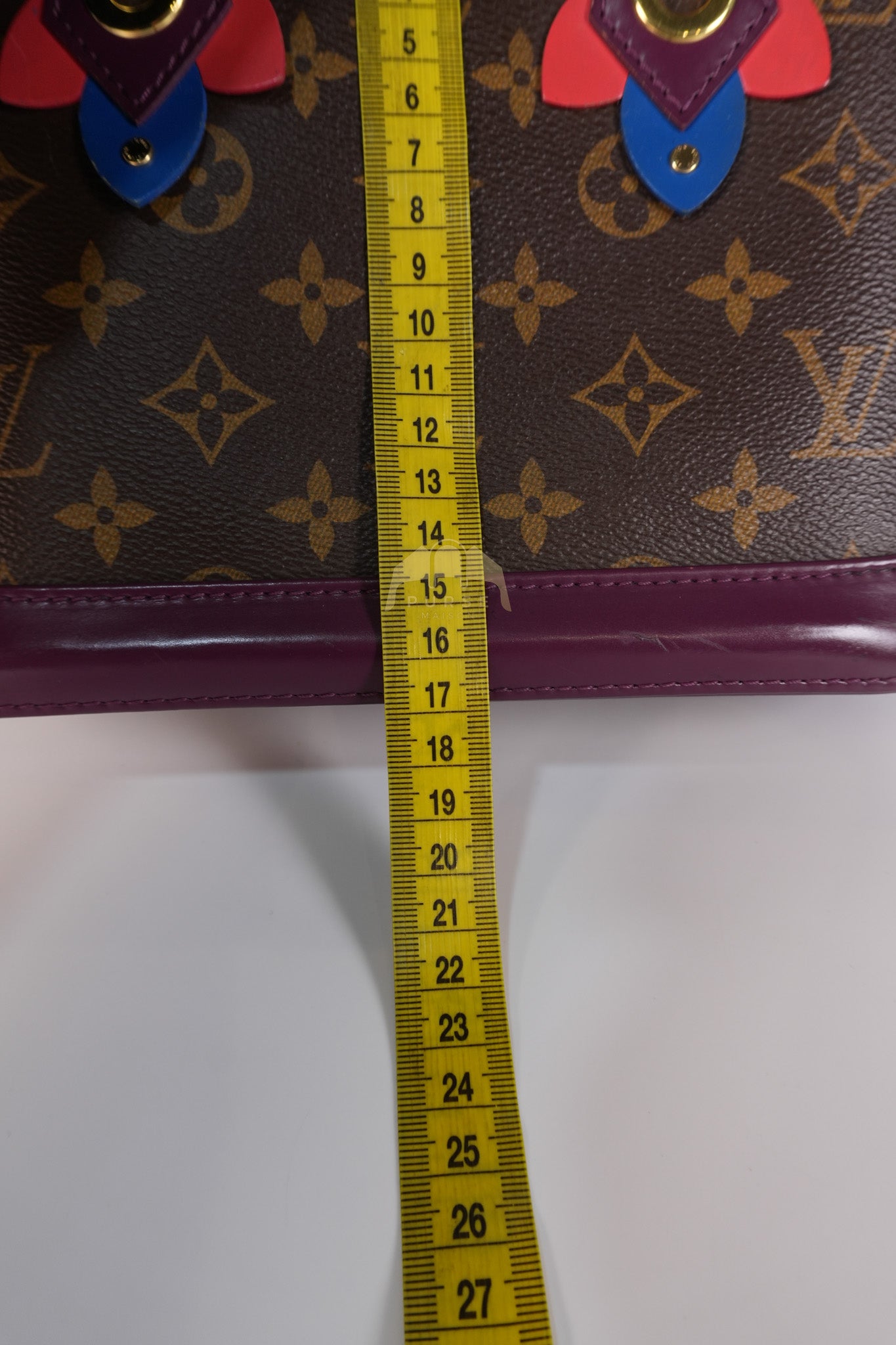 Alma BB in Magenta Monogram Canvas Totem & Gold Hardware (Date Code: FL2165) | Purse Maison Luxury Bags Shop