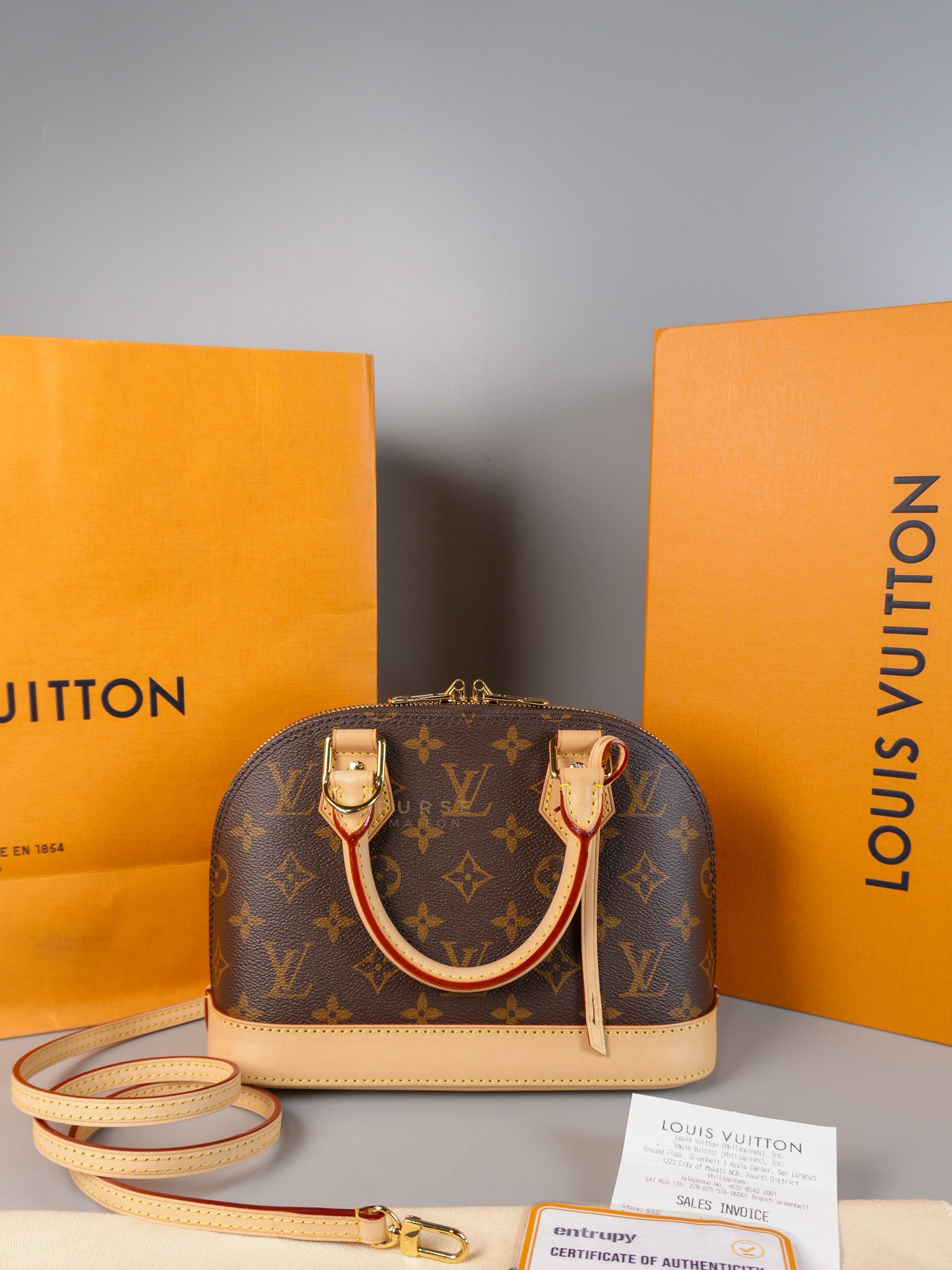 Alma BB In Monogram Canvas (Microchip) | Purse Maison Luxury Bags Shop