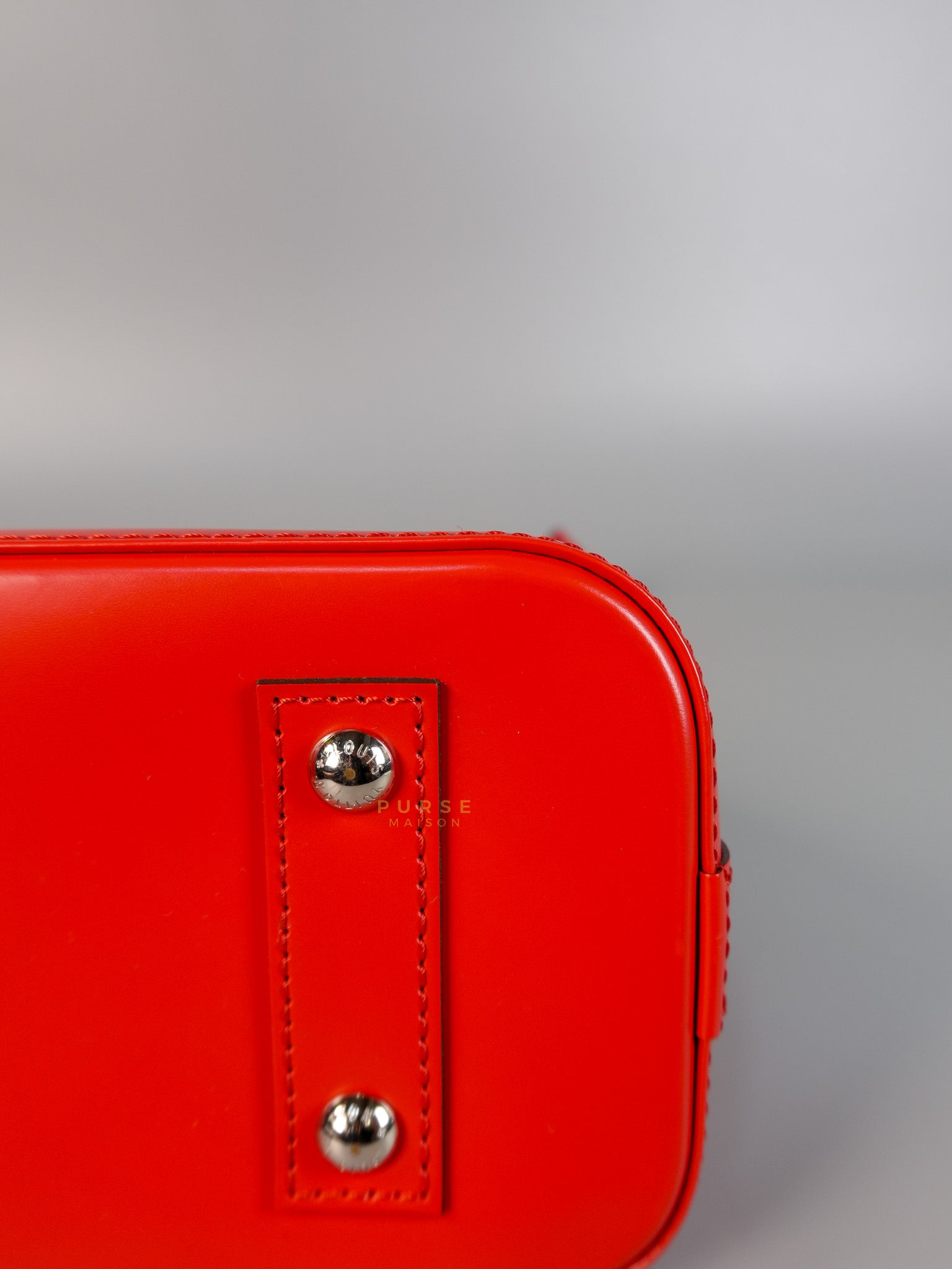 Alma BB in Red Epi Leather (Microchip) | Purse Maison Luxury Bags Shop