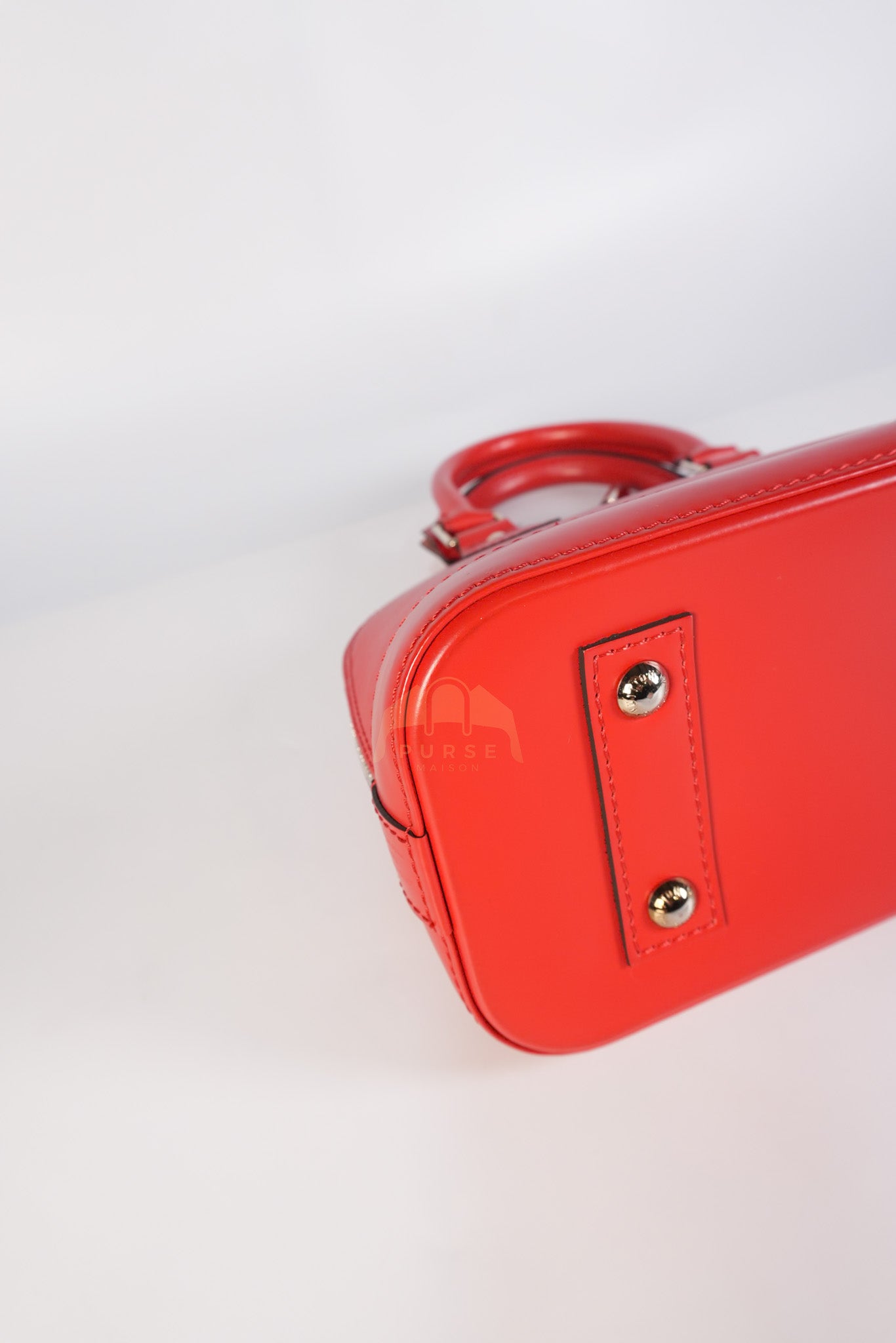 Alma BB in Red Epi Leather & Silver Hardware (Date Code: SN3136) | Purse Maison Luxury Bags Shop