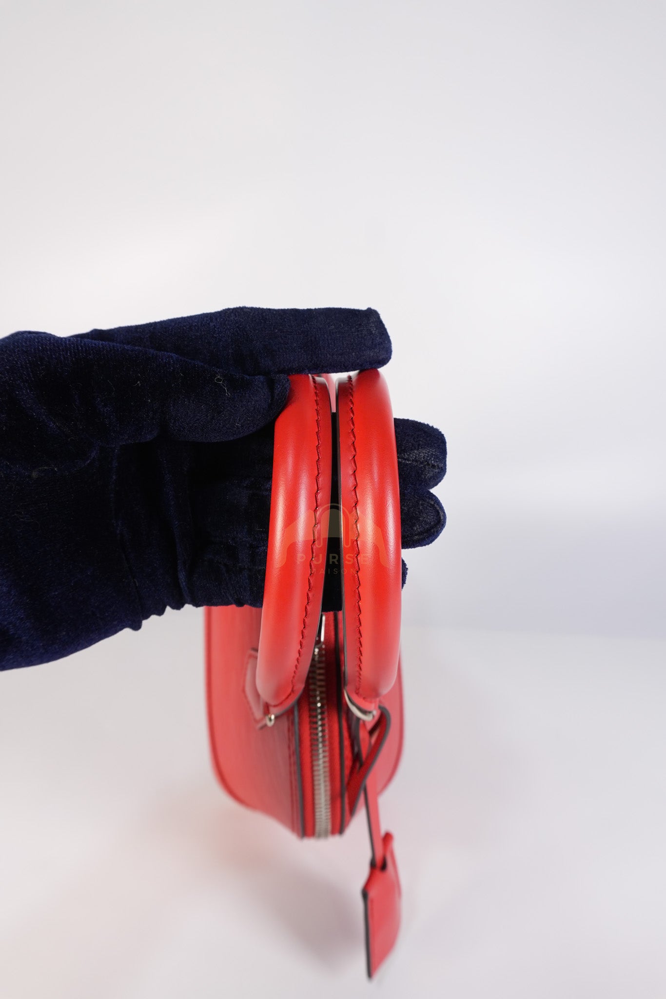 Alma BB in Red Epi Leather & Silver Hardware (Date Code: SN3136) | Purse Maison Luxury Bags Shop