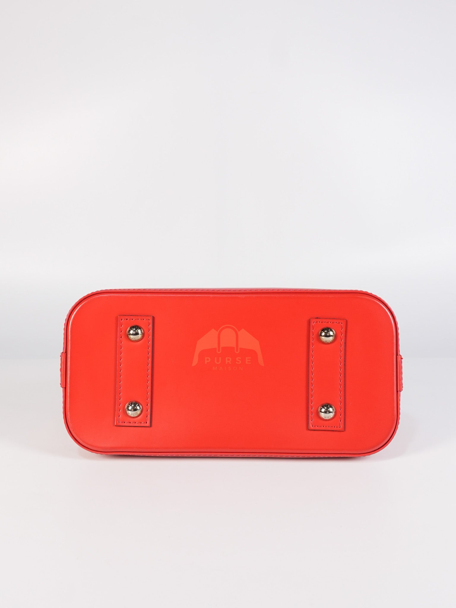 Alma BB in Red Epi Leather & Silver Hardware (Date Code: SN3136) | Purse Maison Luxury Bags Shop