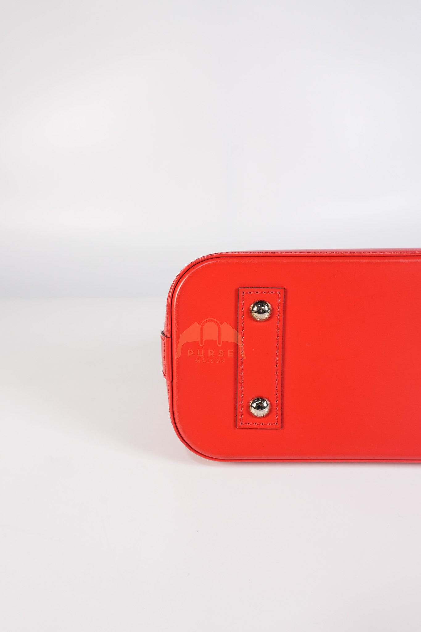 Alma BB in Red Epi Leather & Silver Hardware (Date Code: SN3136) | Purse Maison Luxury Bags Shop