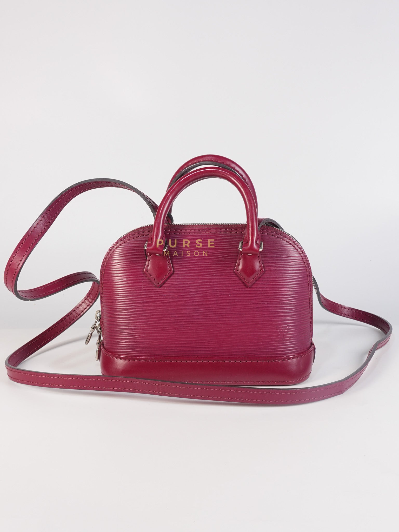 Alma Mini Red in Epi Leather (Date Code: SN4125) | Purse Maison Luxury Bags Shop