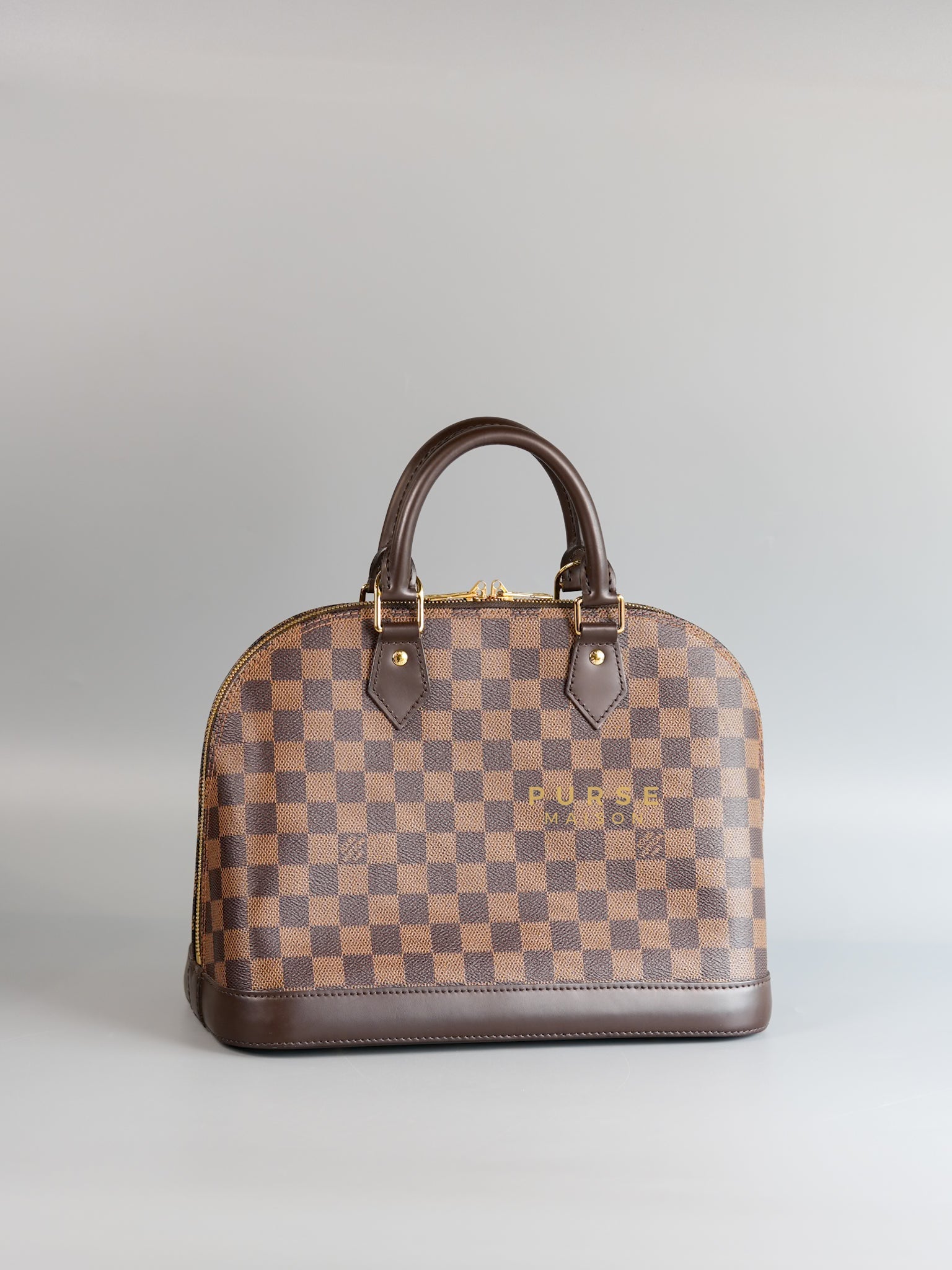 Alma PM in Damier Ebene Canvas (Microchip) | Purse Maison Luxury Bags Shop