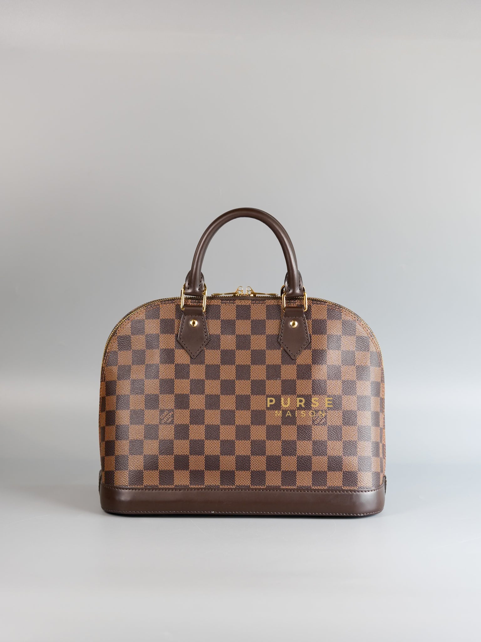 Alma PM in Damier Ebene Canvas (Microchip) | Purse Maison Luxury Bags Shop