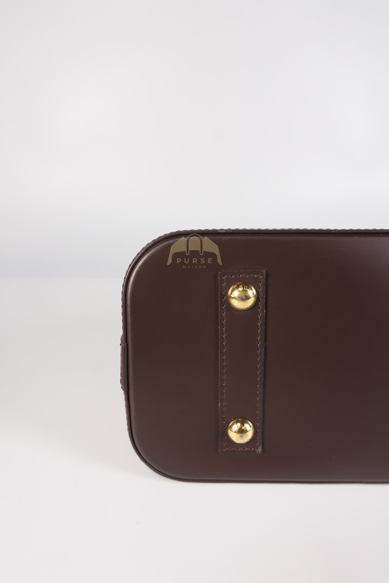 Alma PM in Damier Ebene Canvas (No Strap) (Microchip) | Purse Maison Luxury Bags Shop