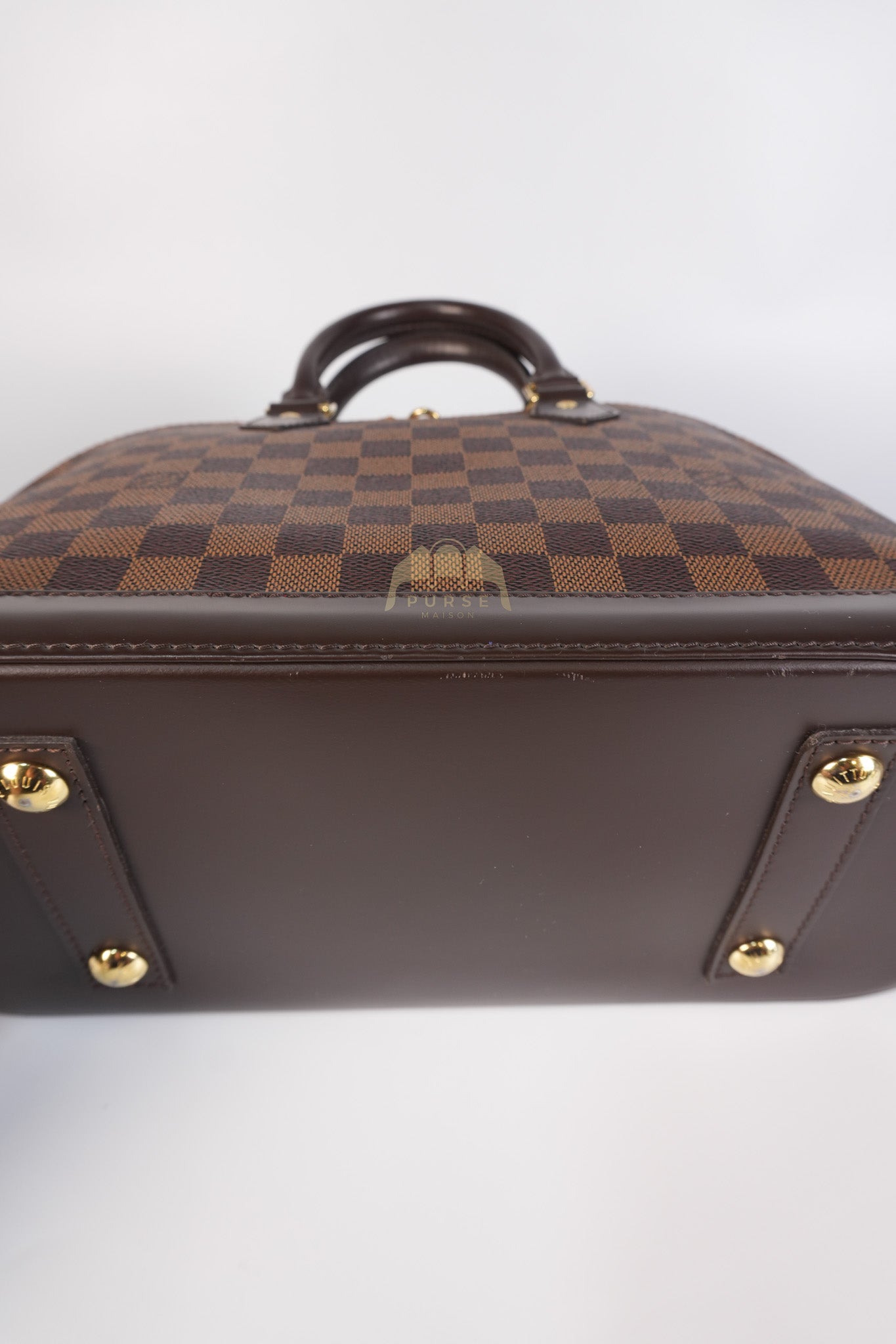 Alma PM in Damier Ebene Canvas (No Strap) (Microchip) | Purse Maison Luxury Bags Shop