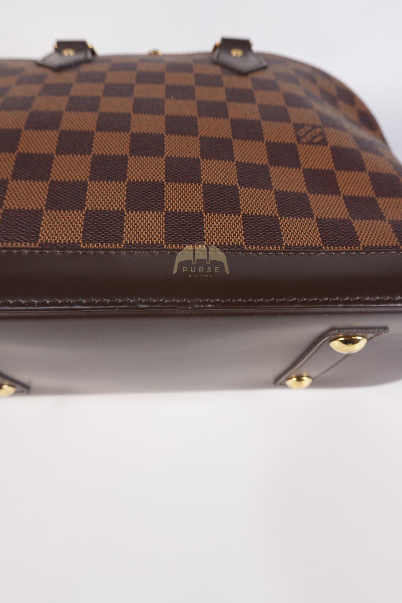 Alma PM in Damier Ebene Canvas (No Strap) (Microchip) | Purse Maison Luxury Bags Shop