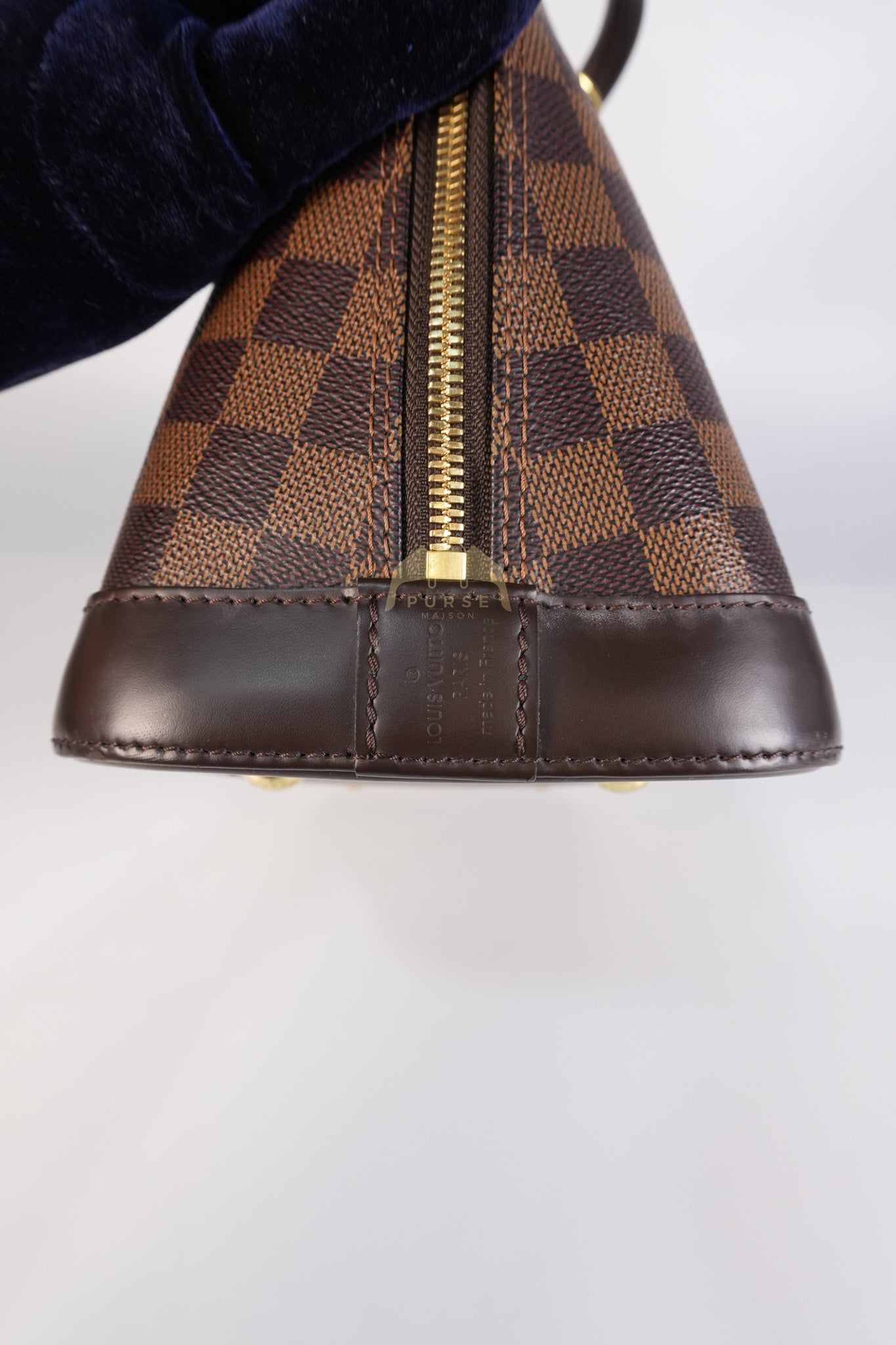 Alma PM in Damier Ebene Canvas (No Strap) (Microchip) | Purse Maison Luxury Bags Shop